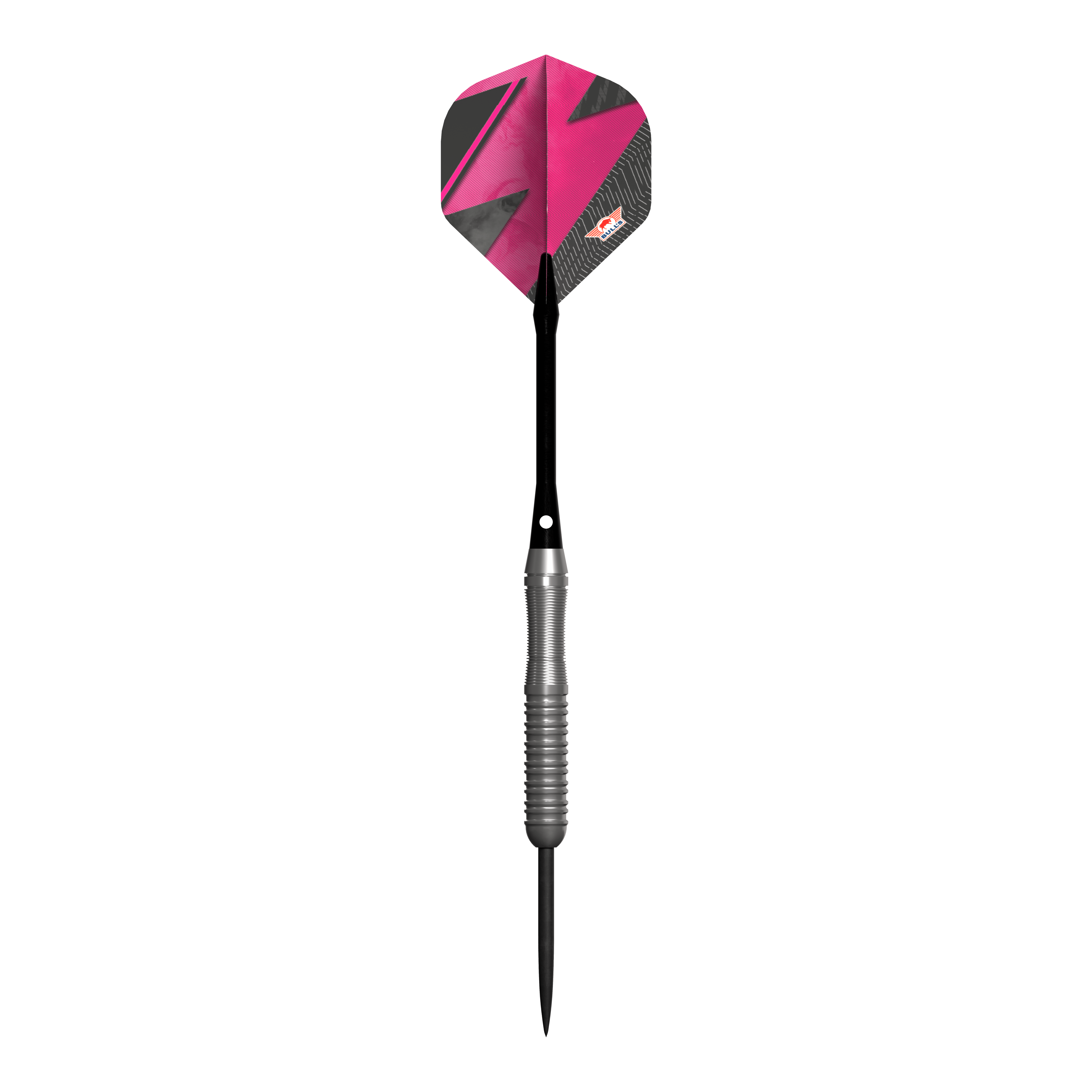 Freccette in acciaio Bulls NL Lightning Pink Der Bulls NL Lightning Pink Steeldart hat eine auffällige pink-schwarze Flight. Der Schaft ist silberfarben und geriffelt für besseren Halt.