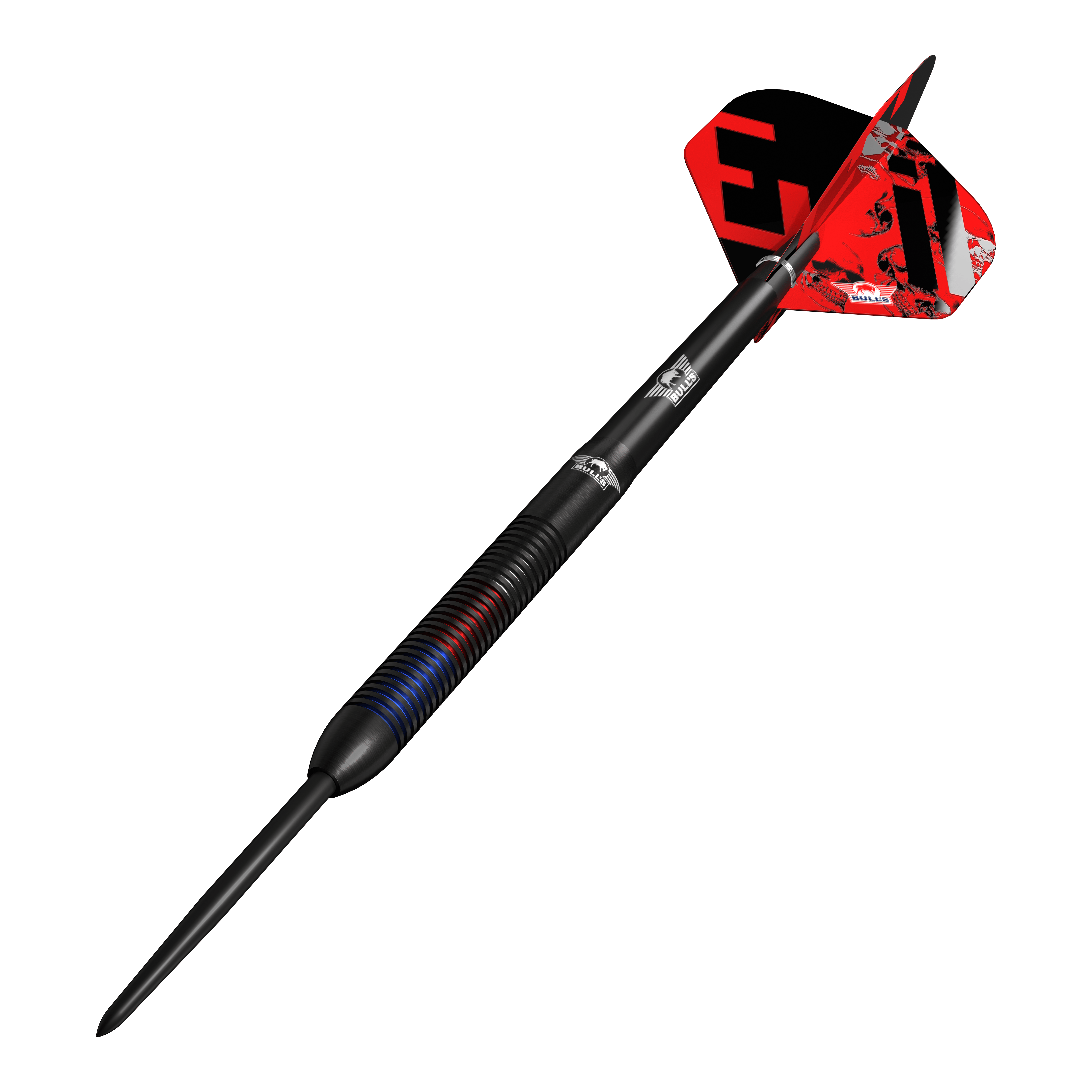 Bulls NL Karel Sedlacek E2 freccette in acciaio - 24 g Zu sehen sind die Bulls NL Karel Sedlacek E2 Steeldarts mit 24 Gramm. Das Produkt wird aus einer anderen Perspektive dargestellt.