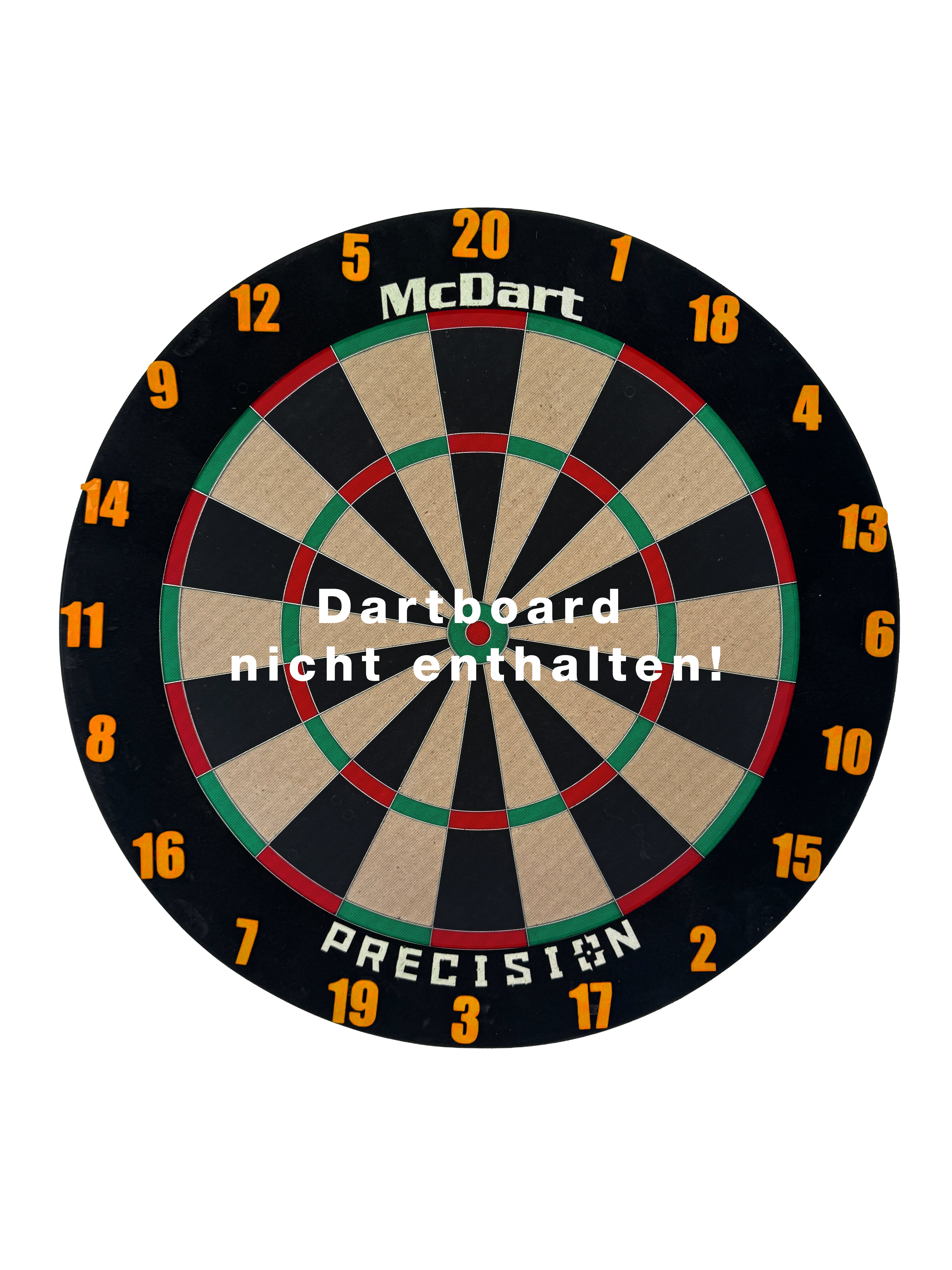 Anelli numerati per freccette McDart / Anello numerato classico Ein Bild zeigt ein Classic Orange Board. Die Oberfläche ist orange und rechteckig.