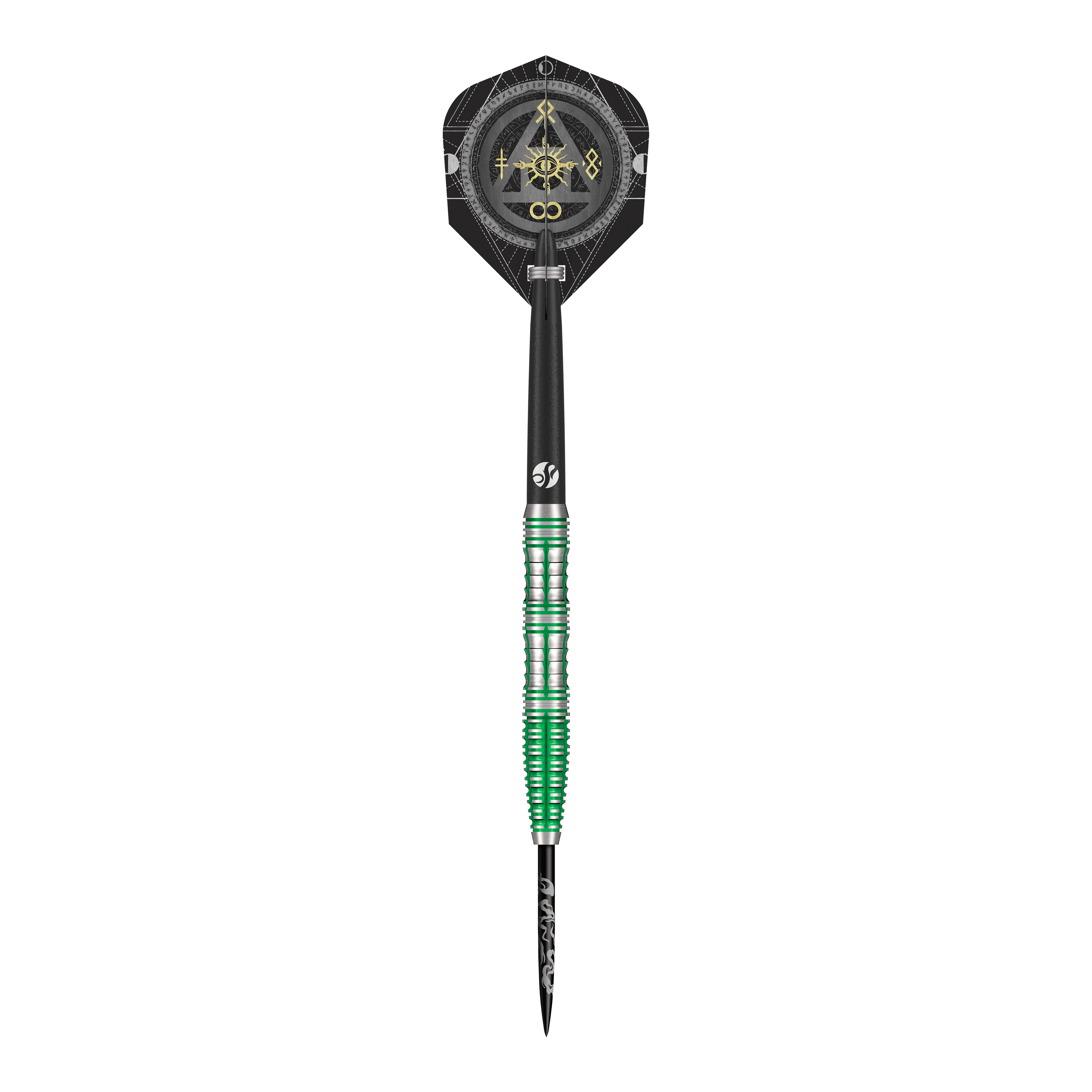 Gezeigt werden die Shot Alchemy Mythril Steeldarts. Sie sind beliebt bei professionellen und Freizeitspielern.