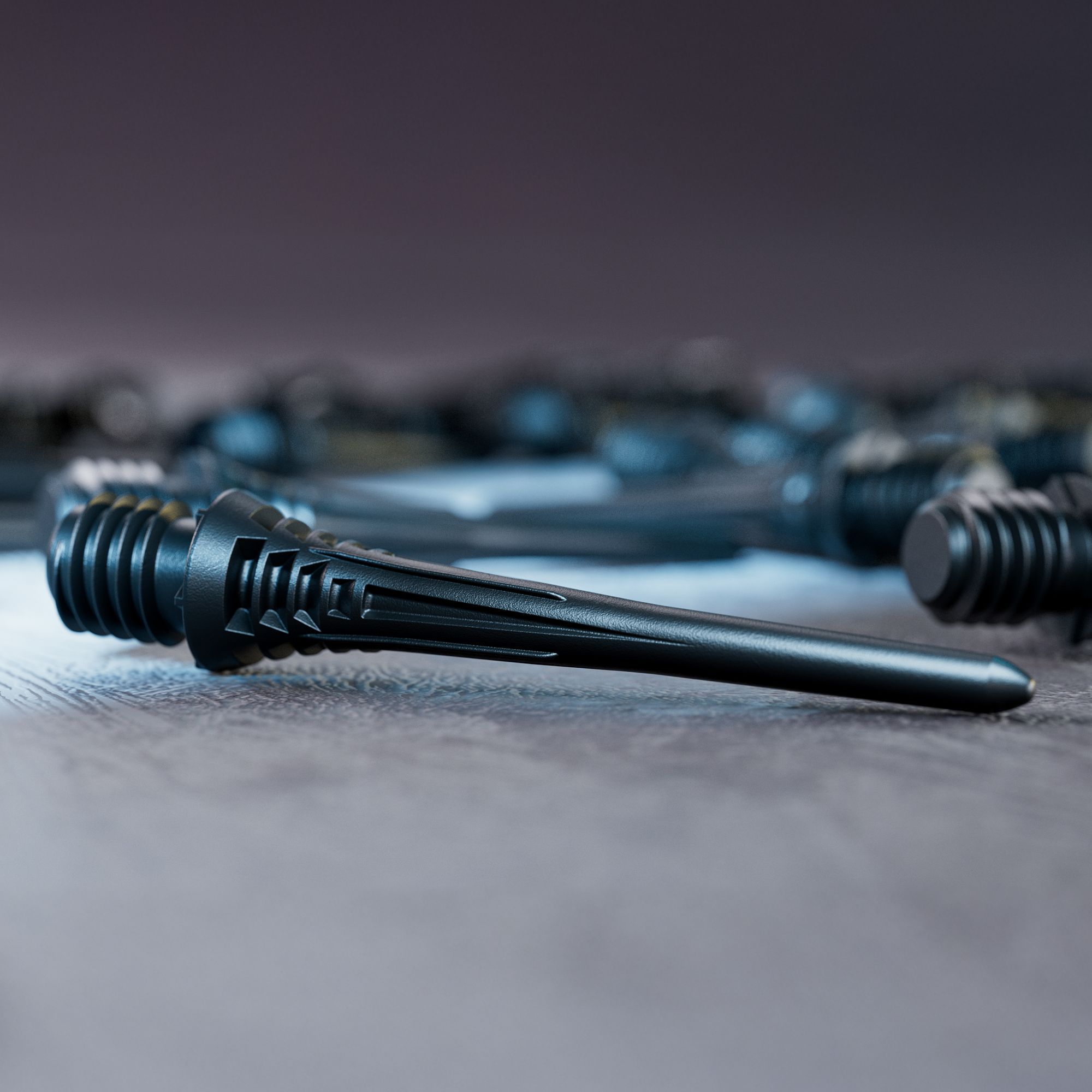 Confezione da 30 punte per freccette Target Cryo Soft - Nero Die Abbildung zeigt die Verpackung der Target Cryo Softdartspitzen 30er Pack in Schwarz. Sie eignen sich für elektronische Dartscheiben und garantieren sicheren Halt.