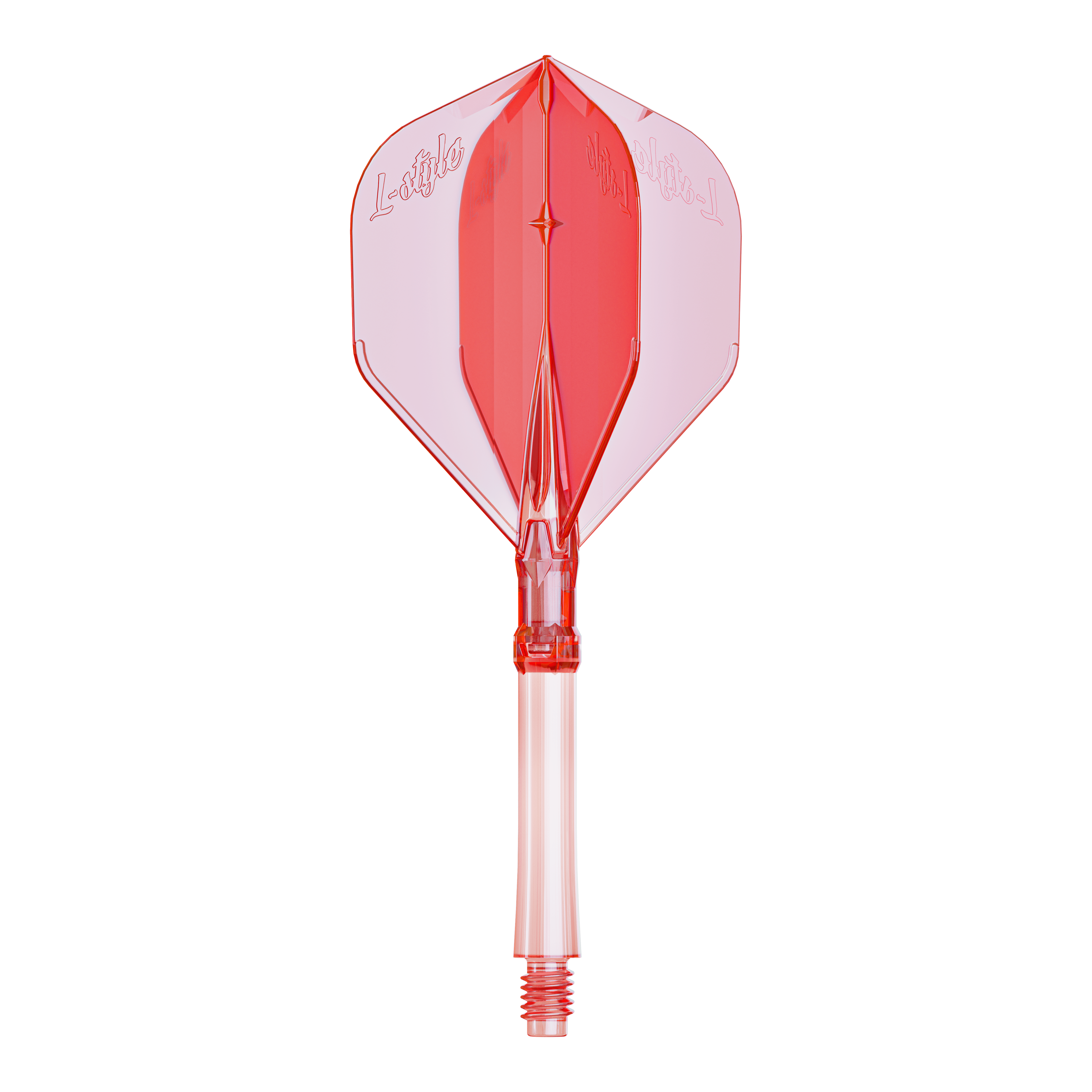 Alette L-Style L-Sytem - Rosso trasparente Große Dart-Flights in klarem Rot, vermutlich für den Systemtyp L. Diese Flights eignen sich zum Austausch oder Aufrüsten von Darts.