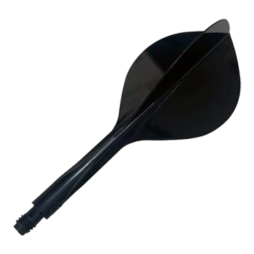 Condor Ax 120 Flight System Teardrop - Nero Gezeigt wird das Condor Axe 120 Flight-System Teardrop in der Farbe Schwarz. Es ist ein Bestandteil für Dartpfeile.