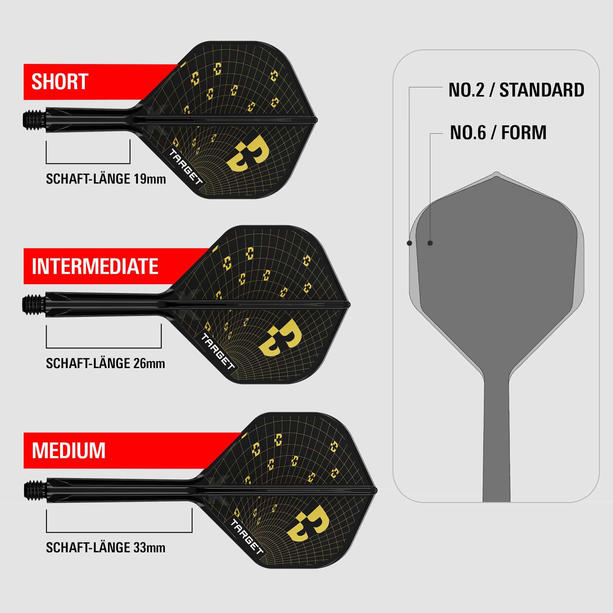 Alette standard Target K-Flex Bolide No2 Abgebildet sind Target K-Flex Bolide No2 Standard Flights. Diese Standard-Flights bieten verlässliche Qualität für Darts.
