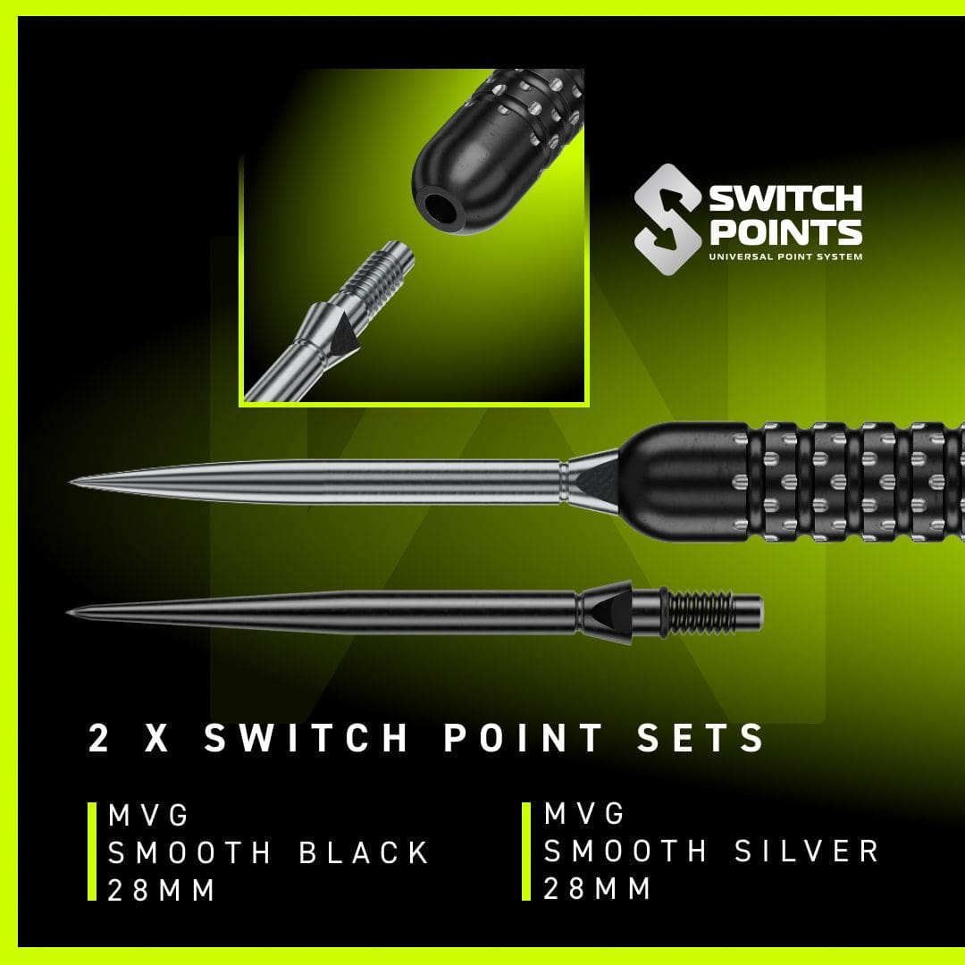 Freccette in acciaio Winmau Michael Van Gerwen W-MAX Switch Point Freccette in acciaio Winmau Michael Van Gerwen W-MAX Switch Point