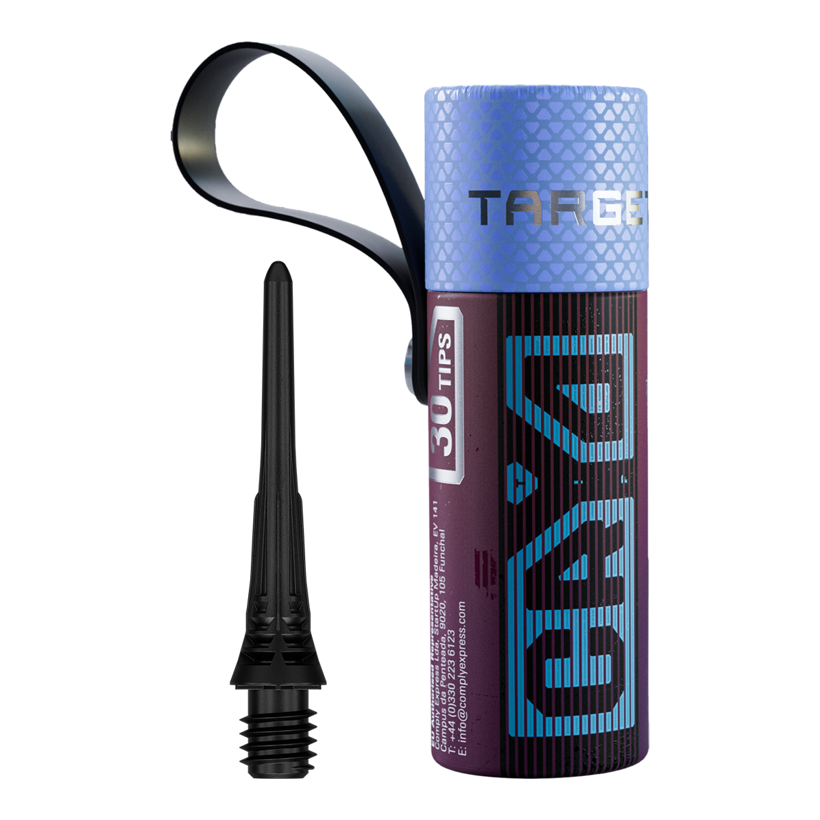 Confezione da 30 punte per freccette Target Cryo Soft - Nero Das Bild präsentiert die Target Cryo Softdartspitzen im 30er Pack in schwarzer Farbe. Diese Ersatzspitzen sind für den Einsatz mit Softdarts gedacht.