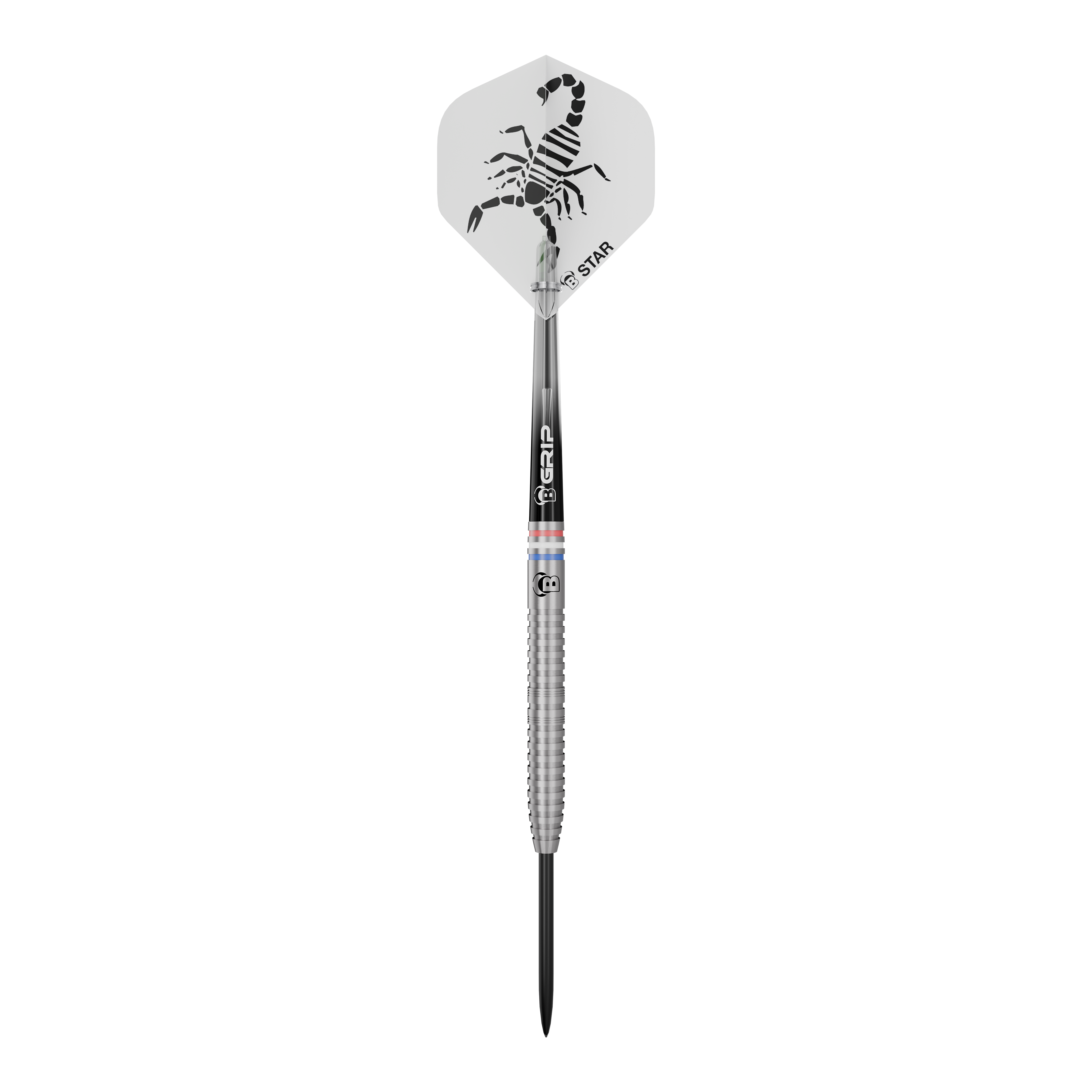 Das Bild zeigt Bulls Challenger Kendji Steinbach Steeldarts - 23g. Diese Steeldarts bieten Präzision und Qualität im Spiel.