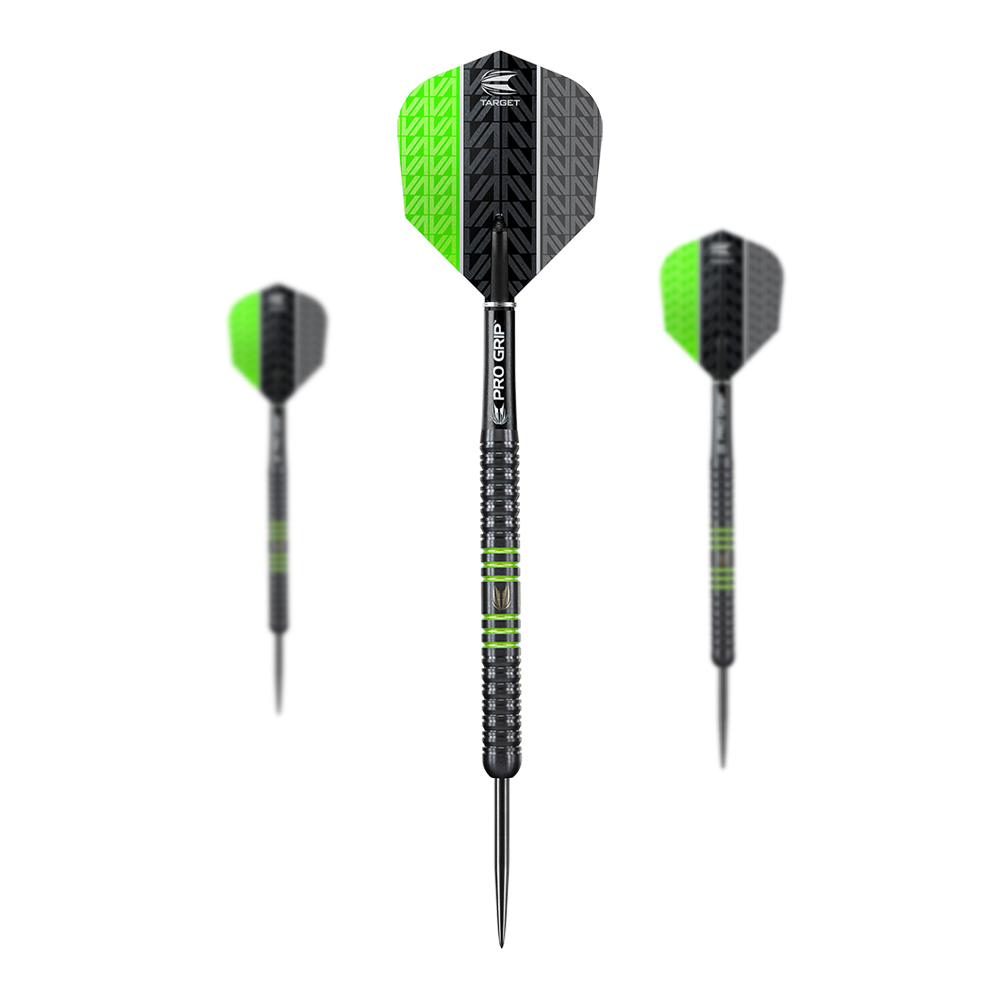Target Vapor8 Freccette in acciaio nero verde