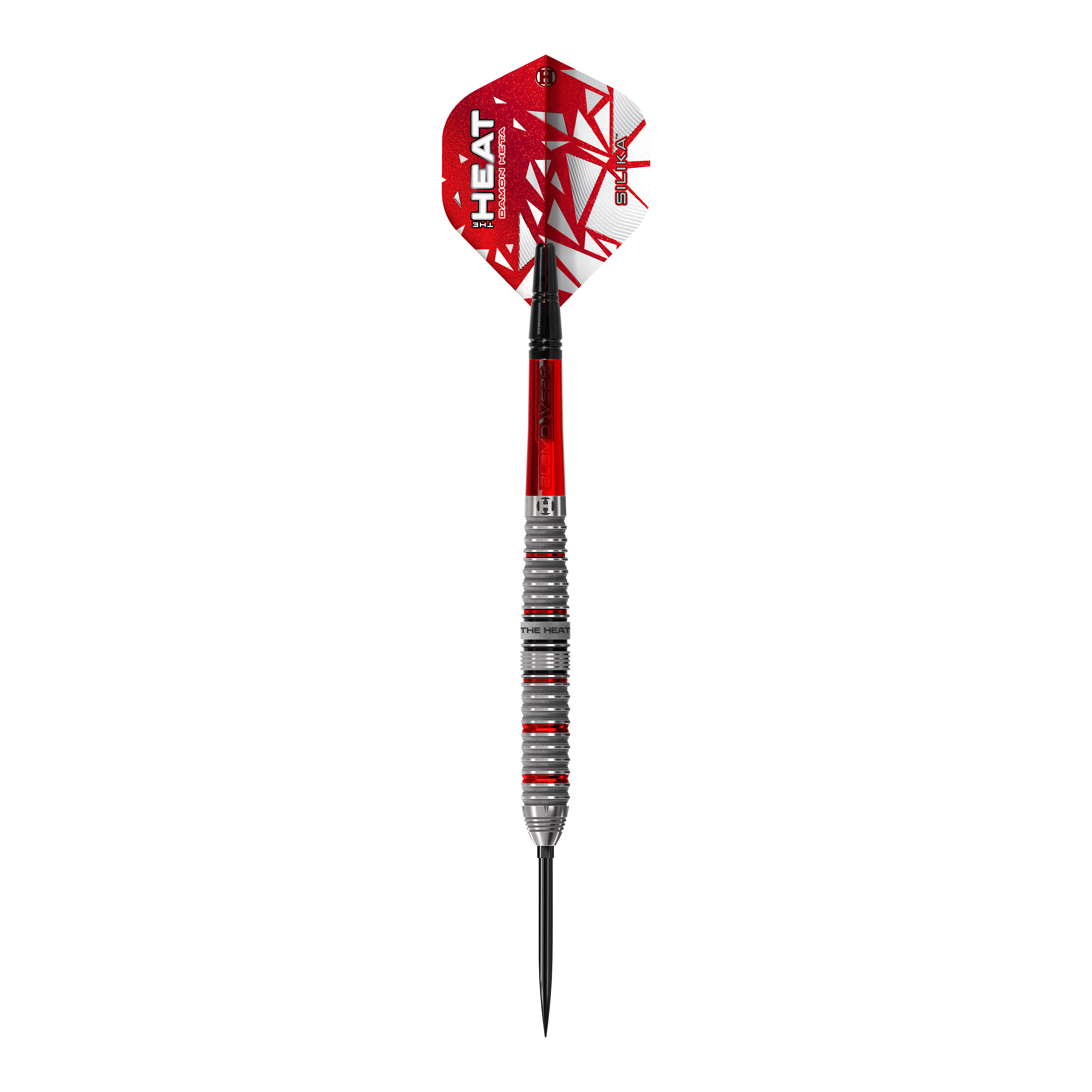 Freccette in acciaio Quick Point Damon Heta Series 4 di Harrow Zu sehen ist das Produkt Harrows Damon Heta Series 4 Quick Point Steeldarts. Die Darts bieten dem Spieler eine hochwertige und professionelle Ausrüstung.