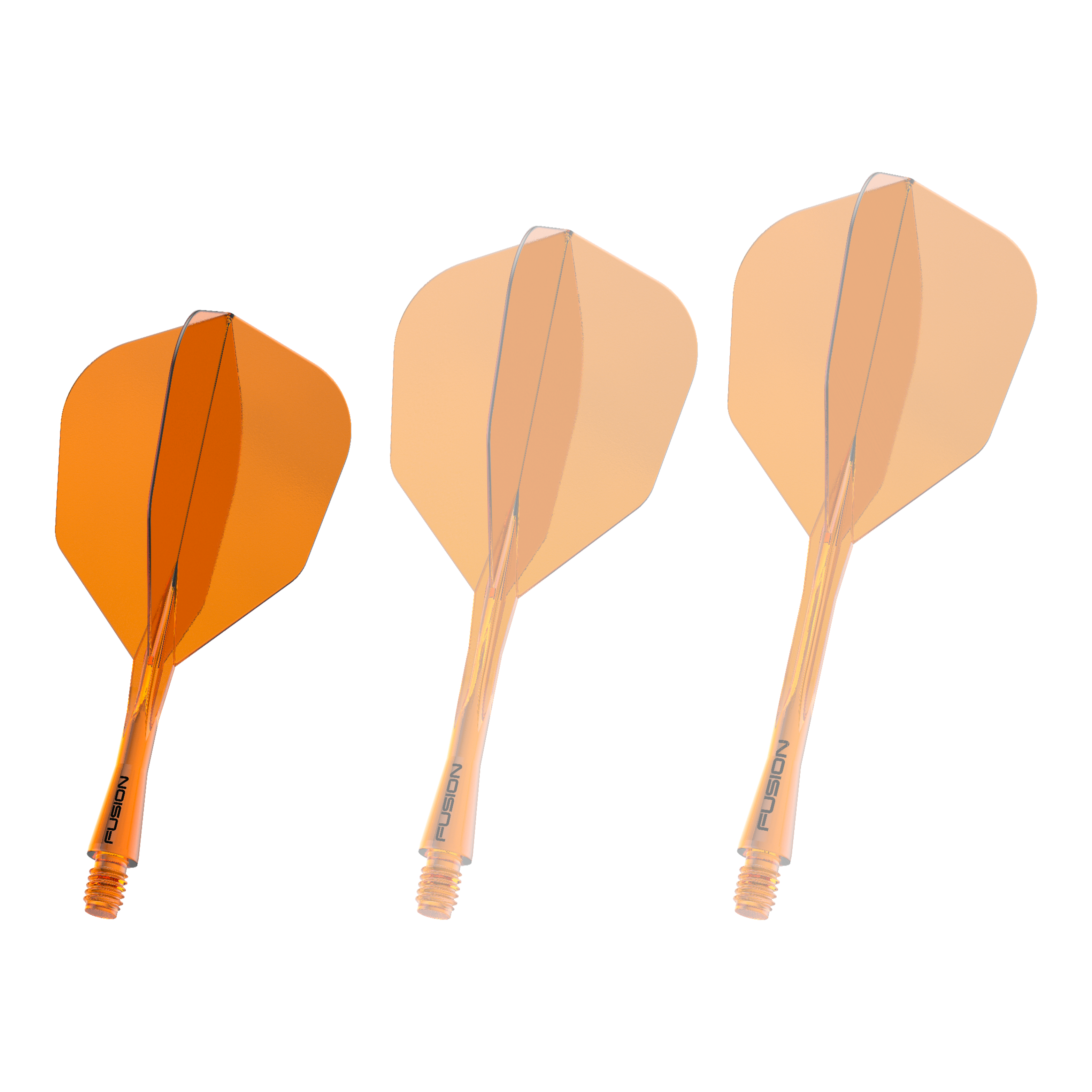 Sistema di alberi di volo a fusione Winmau n. 6 arancione neon Das Bild zeigt das Winmau Fusion Flight Shaft System No6 in der Farbe Neon Orange mit einer Länge von 22 mm. Es handelt sich um eine weitere Ansicht des Produkts.