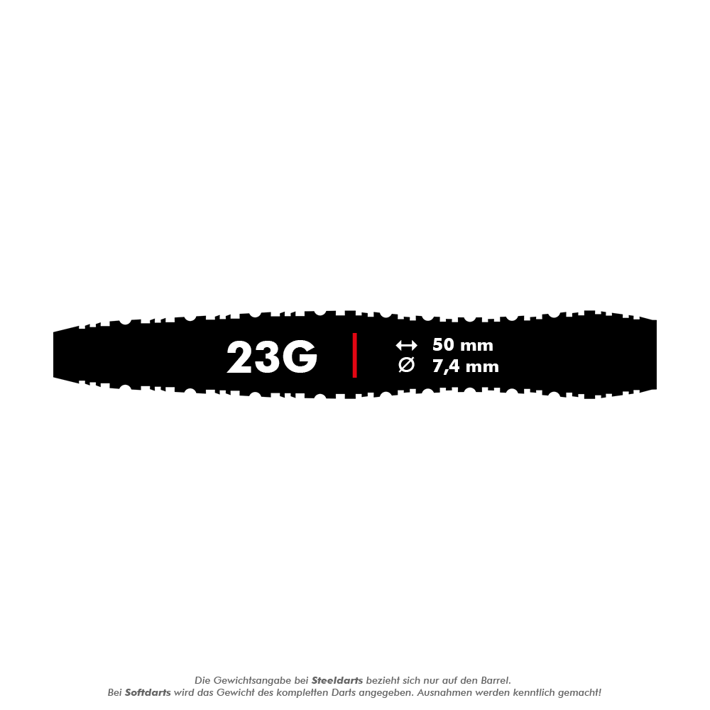 Freccette in acciaio Shot ZEN Scallop Turbo Point - 23 g Freccette in acciaio Shot ZEN Scallop Turbo Point - 23 g