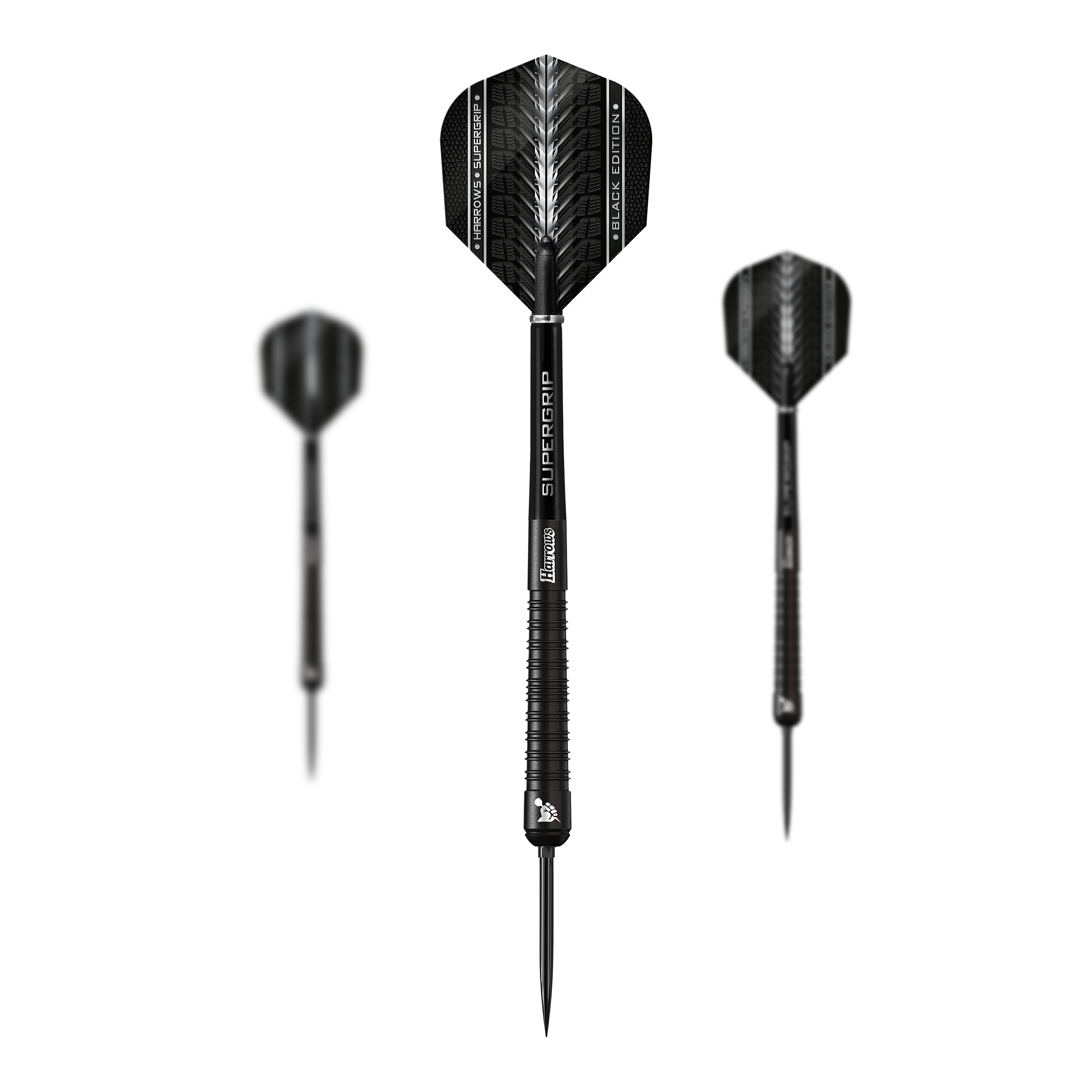 Freccette in acciaio Harrows Supergrip 90 Black Edition Quick Point Freccette in acciaio Harrows Supergrip 90 Black Edition Quick Point