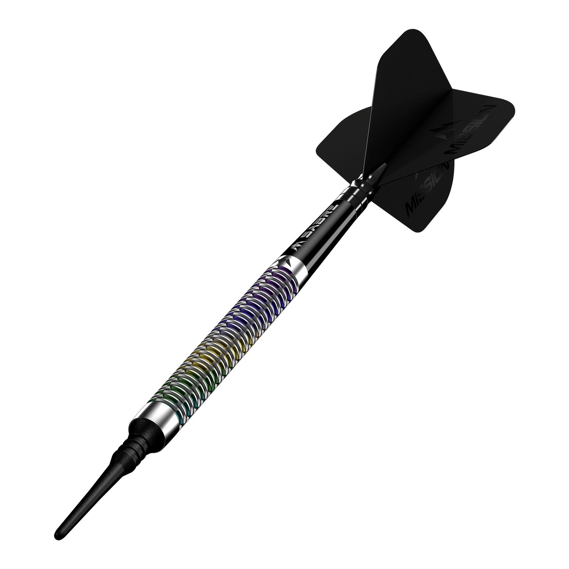 Freccette morbide Mission Kaleidos - 19 g Abgebildet ist das Produkt Mission Kaleidos Softdarts - 19g. Dies sind spezielle Softdarts für das Dartspiel.