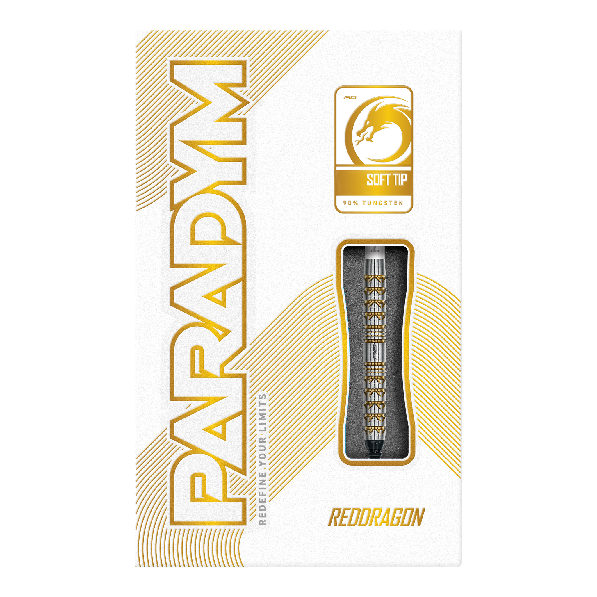 Freccette morbide parallele Red Dragon Paradym Gold - 20 g Hier sind die Red Dragon Paradym Gold Parallel Softdarts - 20g abgebildet. Sie zeigen elegante goldene Darts mit parallelem Schaft.