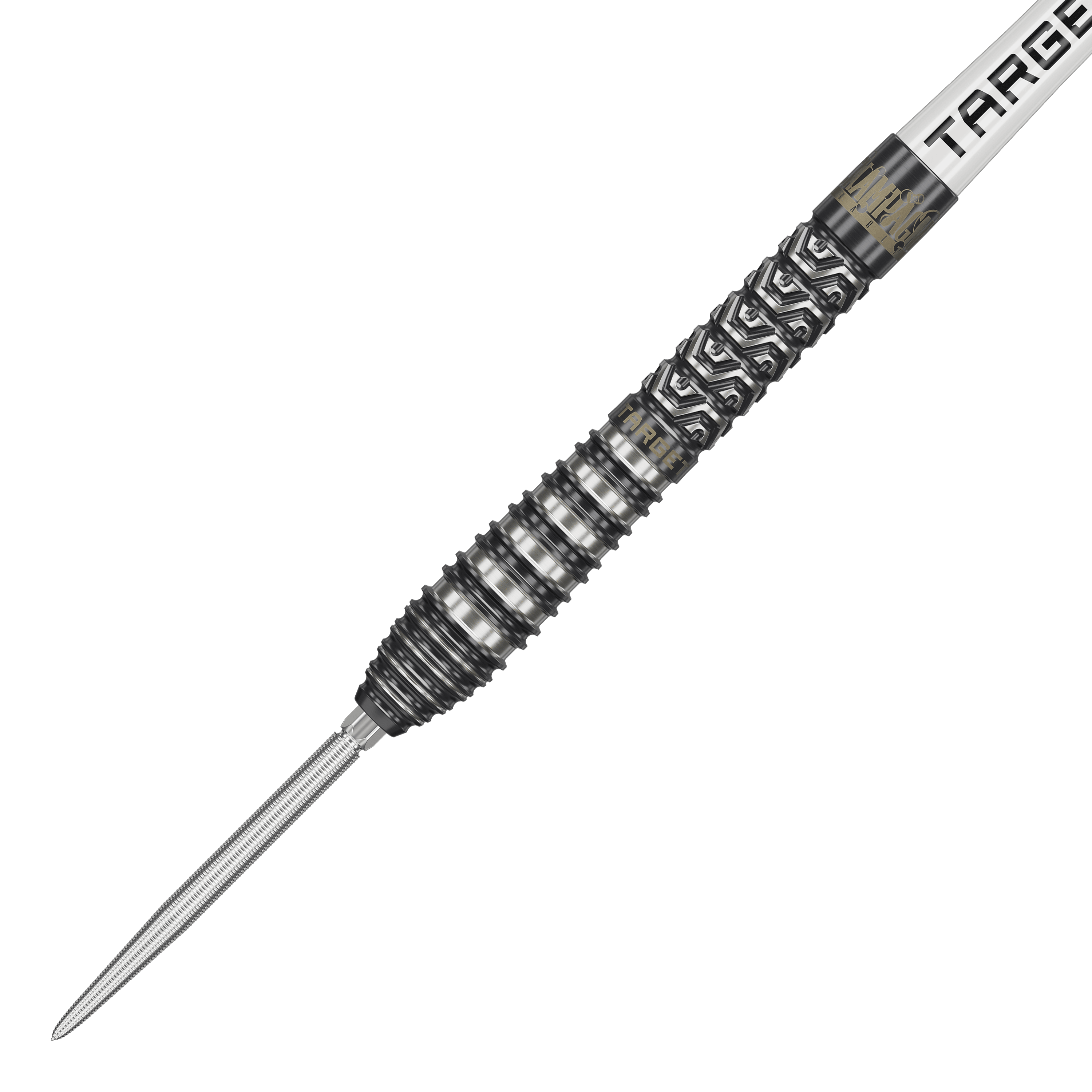 Freccette in acciaio Target Charlie Manby Swiss Points Das Bild zeigt Target Charlie Manby Swiss Points Steeldarts. Ein Steeldart aus der Kollektion wird dargestellt.
