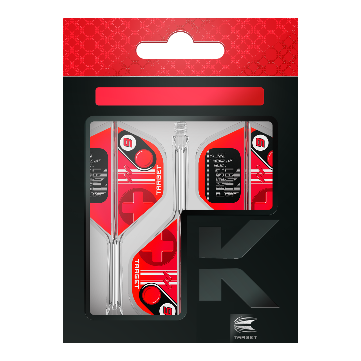 Voli standard Target K-Flex Press Start n. 2 Abgebildet sind die Target K-Flex Press Start No2 Standard Flights. Es handelt sich um stabile Dartflights in Standardform.
