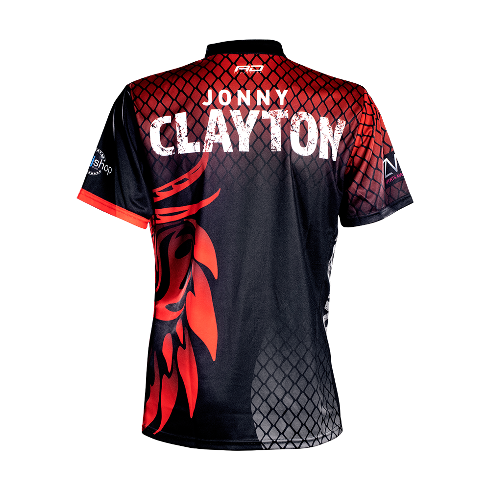 Maglietta con freccette Red Dragon Jonny Clayton Tour