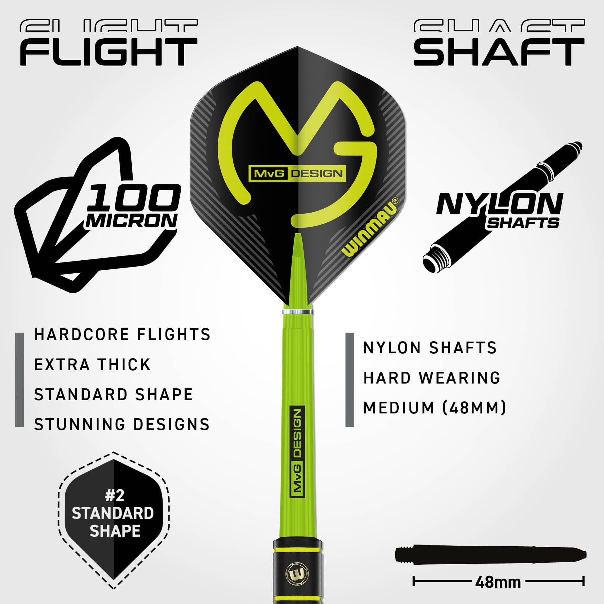 Freccette Winmau Michael Van Gerwen in acciaio - 21 g Freccette Winmau Michael Van Gerwen in acciaio - 21 g