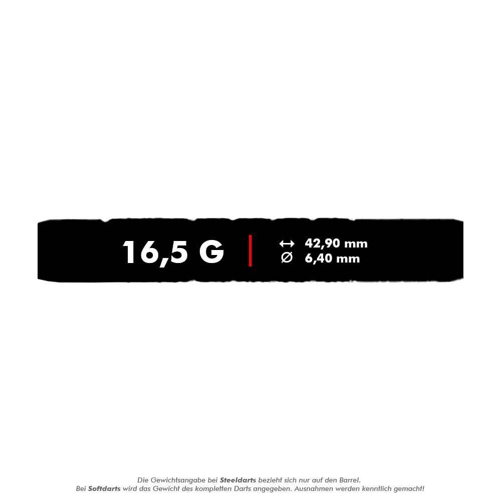 Freccette morbide McDart 85 Tungsten V7 - 16,5 g