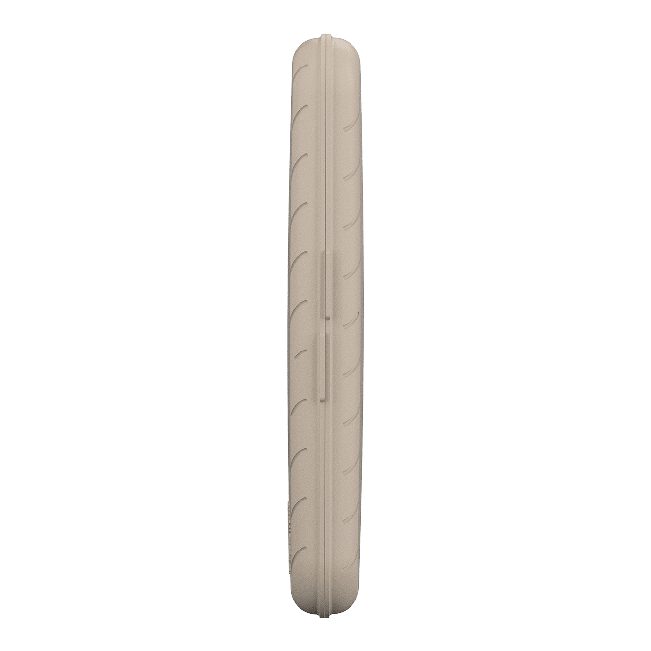 Custodia per freccette Harrows Slimcase Das Bild zeigt eine schlanke, steingraue Darttasche von der Seite. Die Oberfläche ist leicht strukturiert und die Tasche ist fest verschlossen.