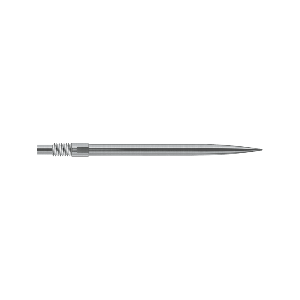 Punte per freccette Harrows Quick Point - Argento Das Bild zeigt Harrows QuickPoint Dartspitzen in Silber mit einer Länge von 35mm. Die Abbildung gibt einen Eindruck des Produktes.