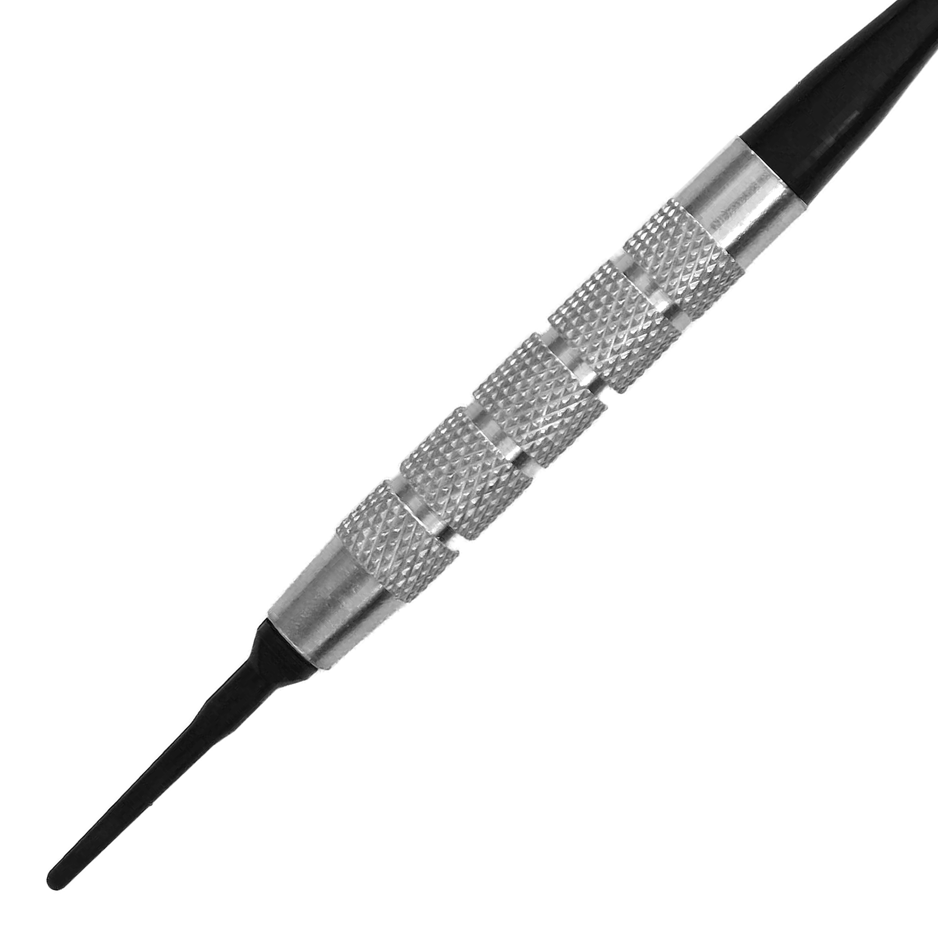 Freccette morbide McDart in ottone argentato - 18 g Das Bild zeigt die McDart Silver Brass Bardarts Softdarts mit einem Gewicht von 18g. Diese Darts sind für das Softdart-Spiel geeignet.