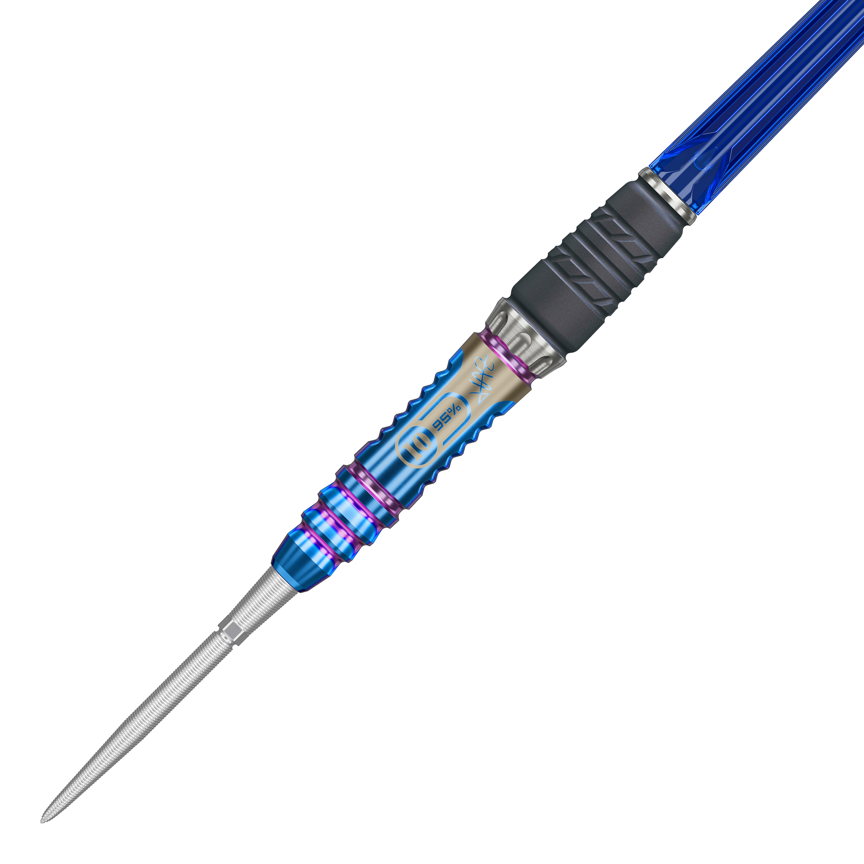 Freccette in acciaio Target Japan Rising Sun GEN10 Swiss Point Zu sehen sind die Target Japan Rising Sun GEN10 Swiss Point Steeldarts. Die Darts sind aus verschiedenen Winkeln fotografiert.