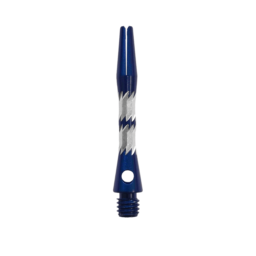 Aste in alluminio Bulls NL Minor - Blu - 33 mm Abgebildet sind Bulls NL Minor Aluminium Shafts in Blau, 33 mm lang. Die Schäfte sind für Dartpfeile geeignet.