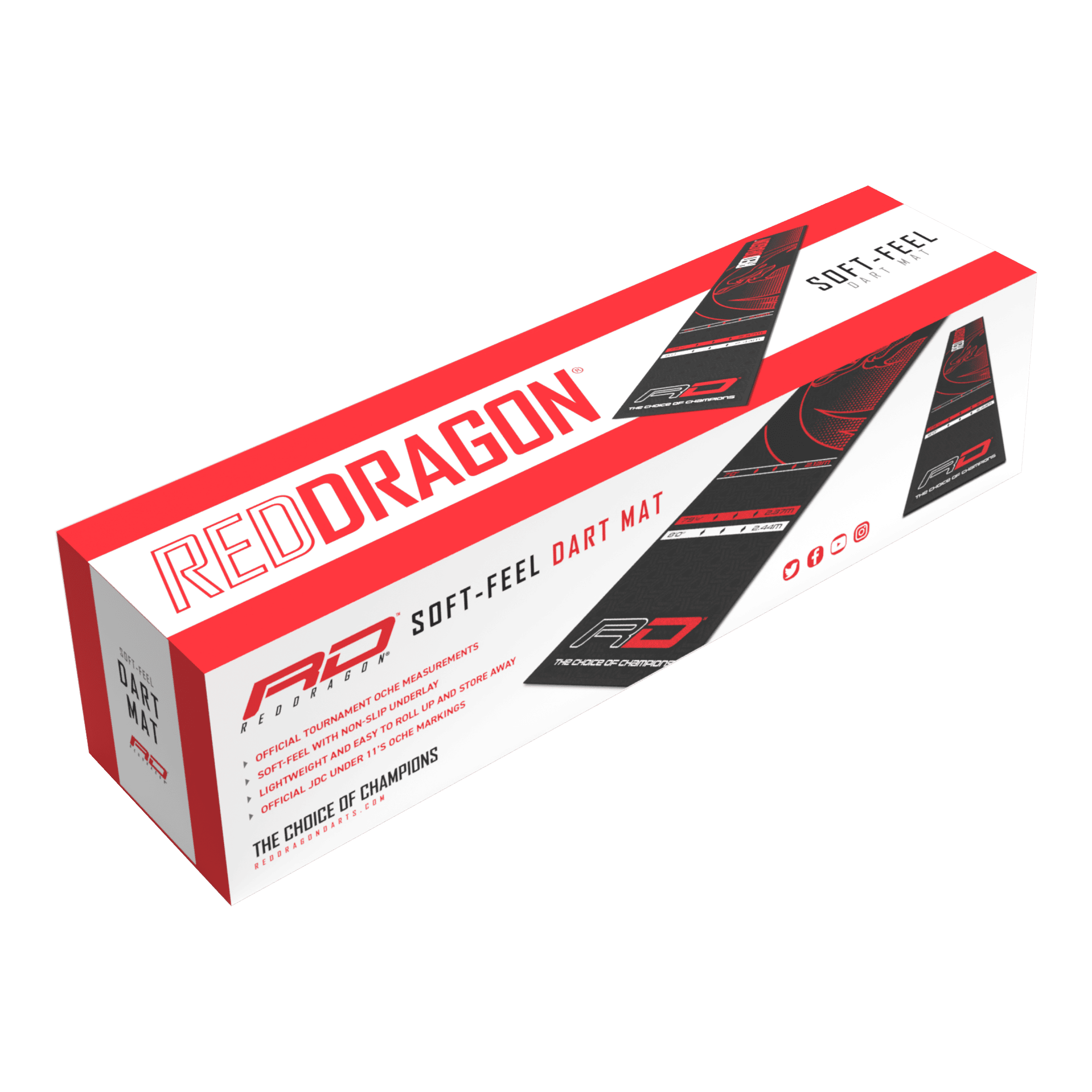 Tappeto per freccette Red Dragon Soft-Feel Dart Mat 2024