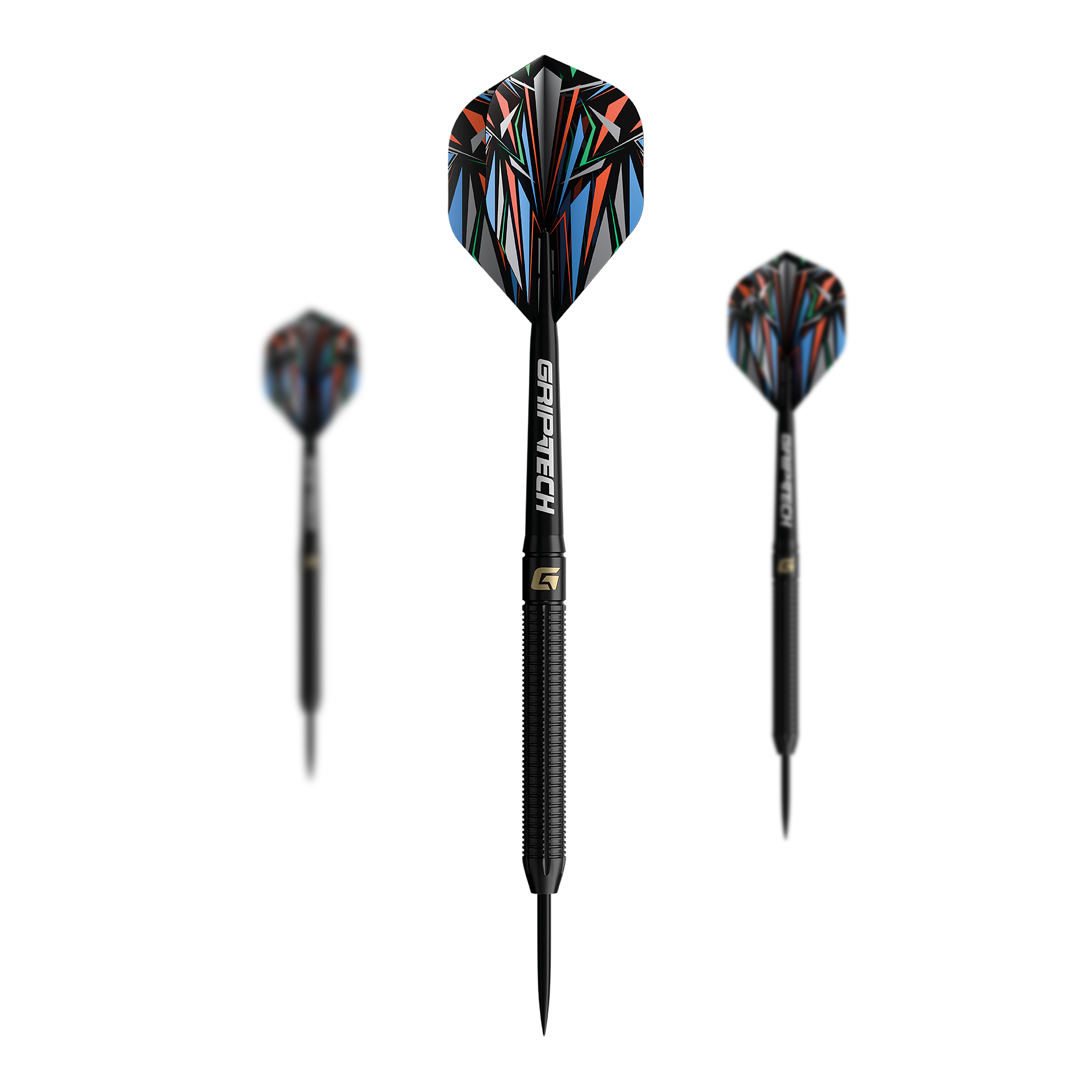 Freccette in acciaio al tungsteno nero GOAT Athlete Das Bild zeigt die GOAT Athlete Black Tungsten Steeldarts. Die Darts haben ein elegantes, schwarzes Design und sind aus Wolfram gefertigt.