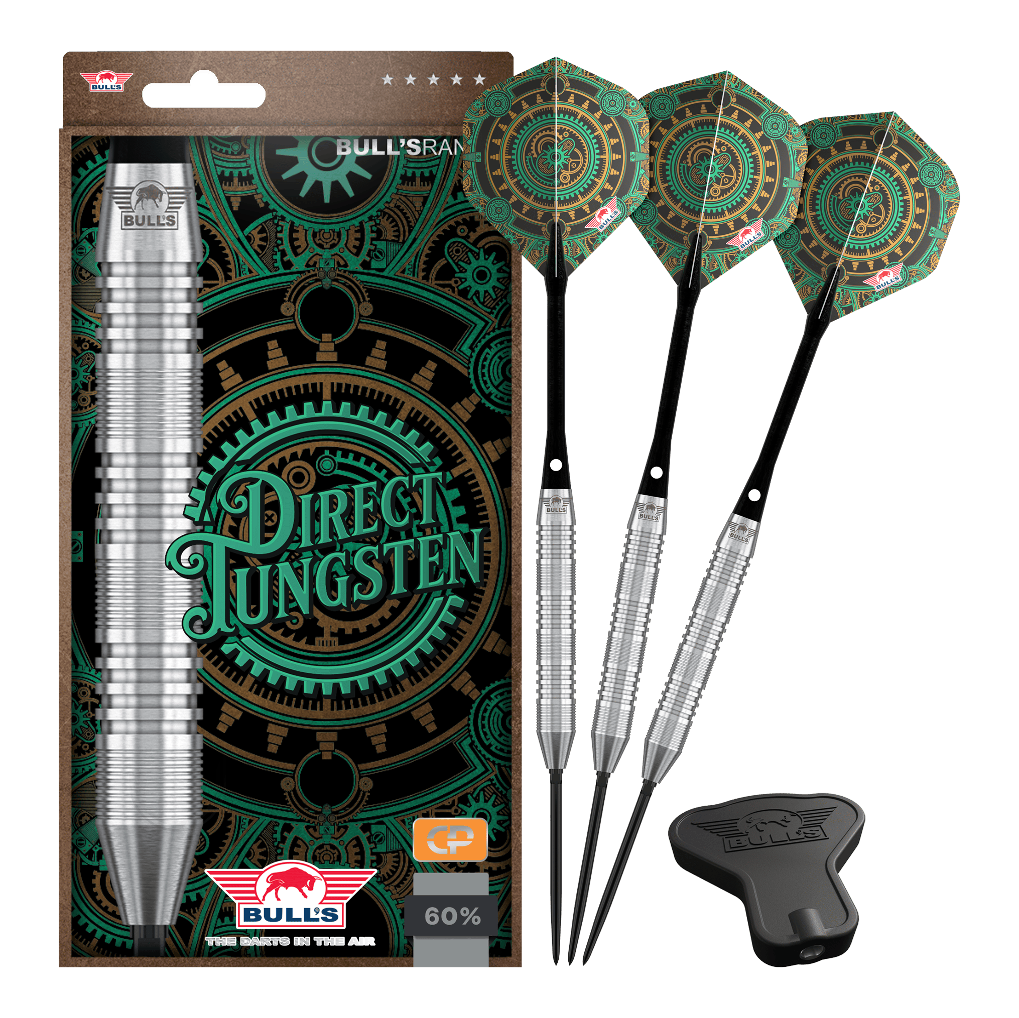 Freccette Bulls NL Direct in tungsteno con punta convertibile in acciaio - 23 g