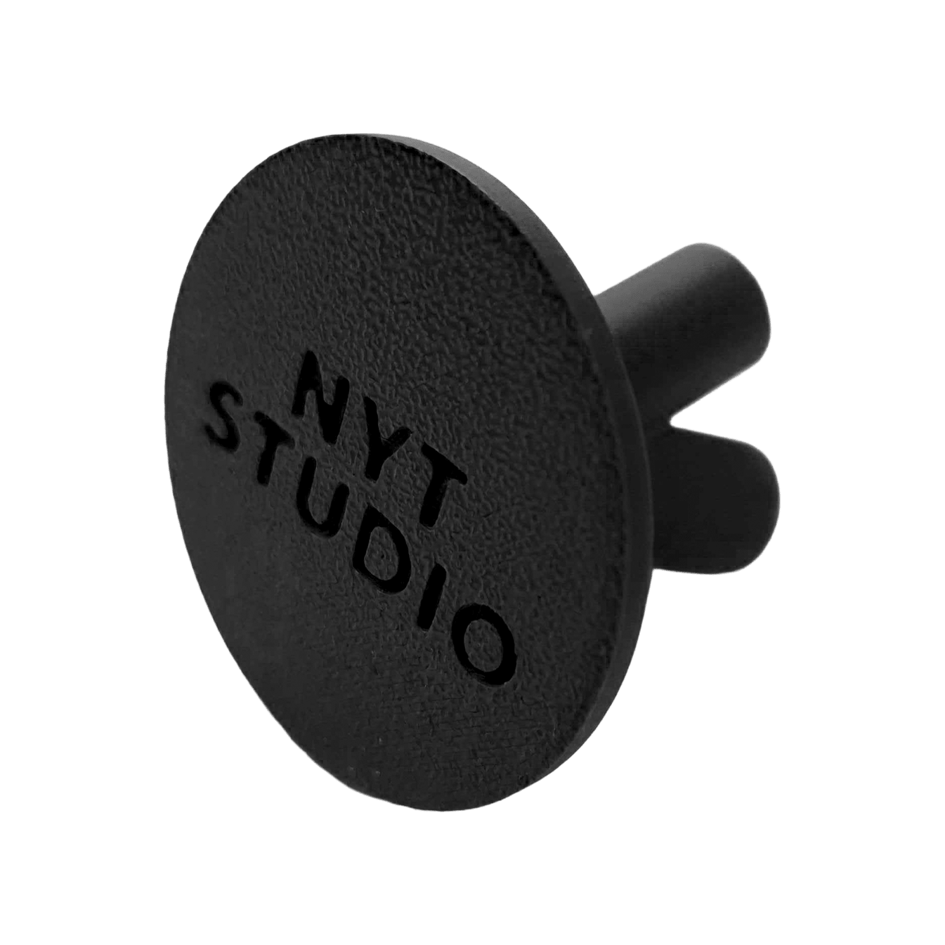 Portafreccette compatto NYT Studio Das Bild zeigt einen schwarzen, kompakten Dart-Halter. Es handelt sich um den NYTStudio Compact Darts Halter.