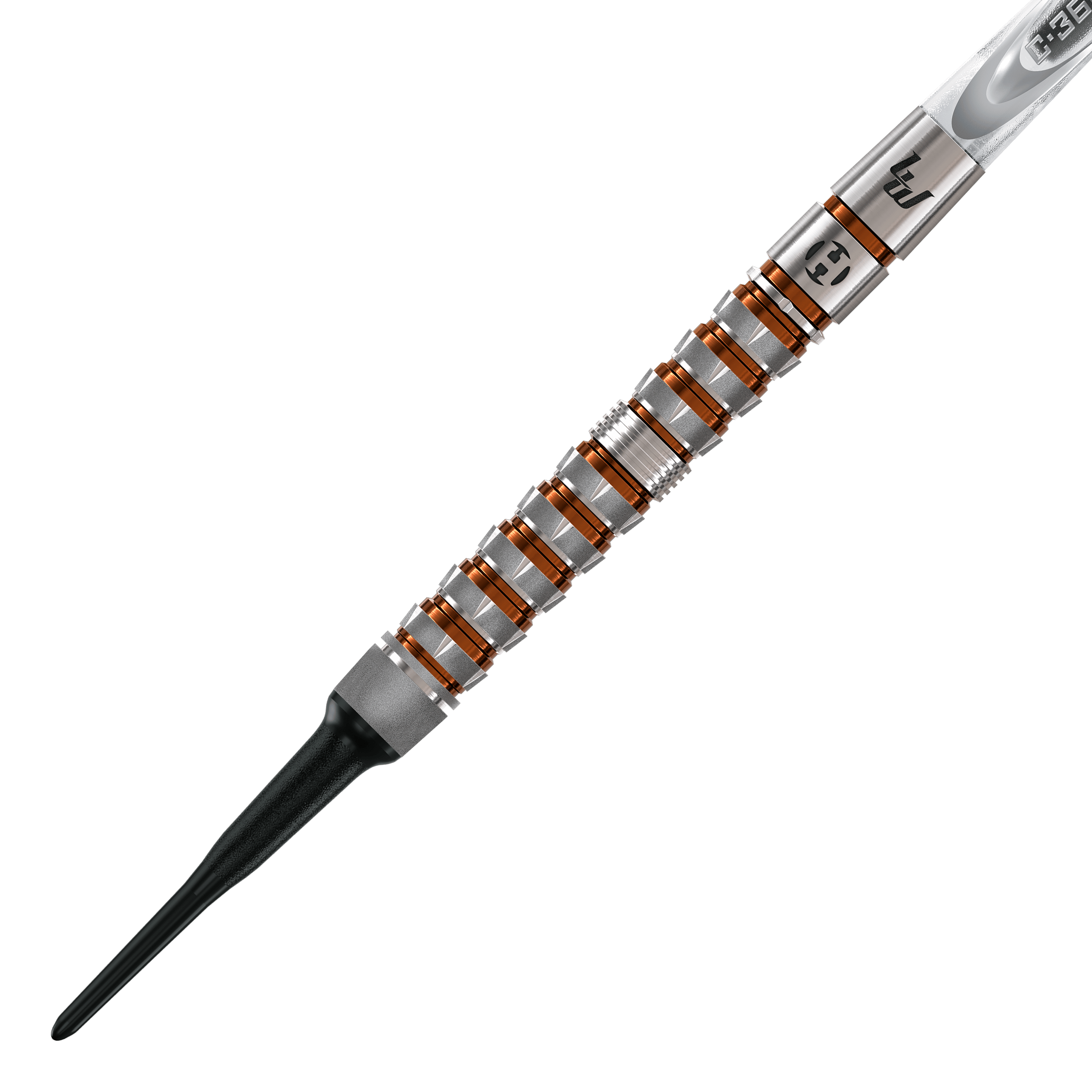 Freccette morbide Luke Woodhouse Series 3 di Harrow - 18 g Gezeigt wird das Harrows Luke Woodhouse Series 3 Softdarts - 18g Set. Die Softdarts sind Teil der Luke Woodhouse Serie.
