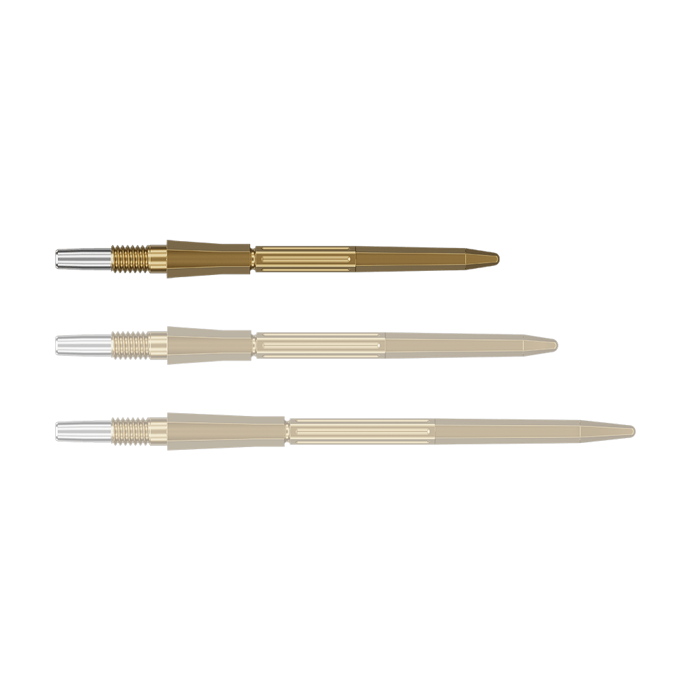 Punte per freccette Target Elysian Archetype 43 Swiss Point in acciaio - Oro Auf dem Foto sind goldfarbene SwissPoint Dartspitzen mit 30 mm Länge zu sehen. Die Dartspitzen sind für Zielgenauigkeit beim Dartspiel entwickelt.