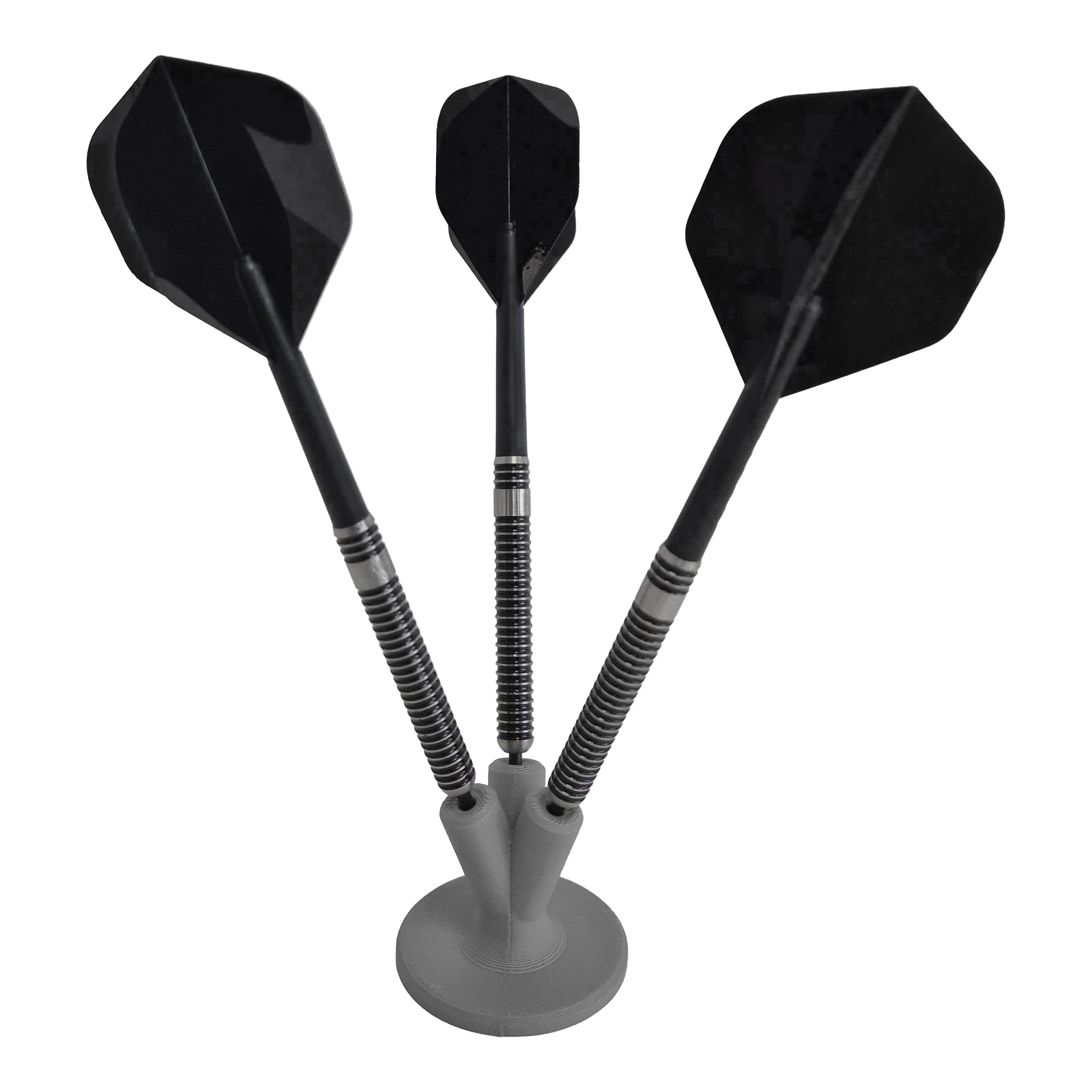 Portafreccette compatto NYT Studio Das Bild zeigt einen kompakten Dart-Halter in Grau. Ein funktionales Zubehörteil für Dartspieler.