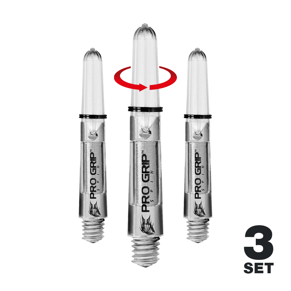 Aste Target Pro Grip Spin - 3 set - Trasparenti