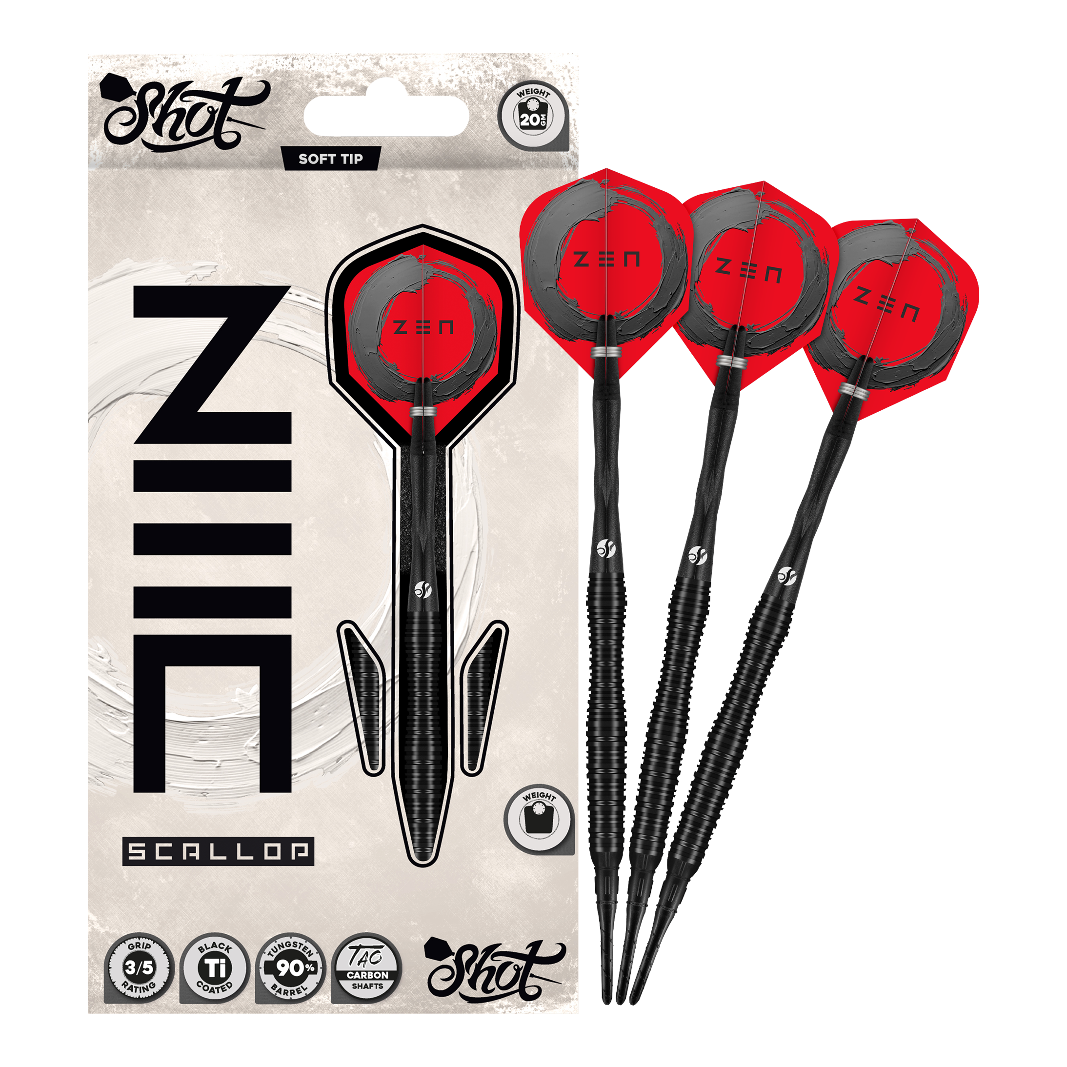 Freccette morbide Shot ZEN Scallop - 20 g Freccette morbide Shot ZEN Scallop - 20 g