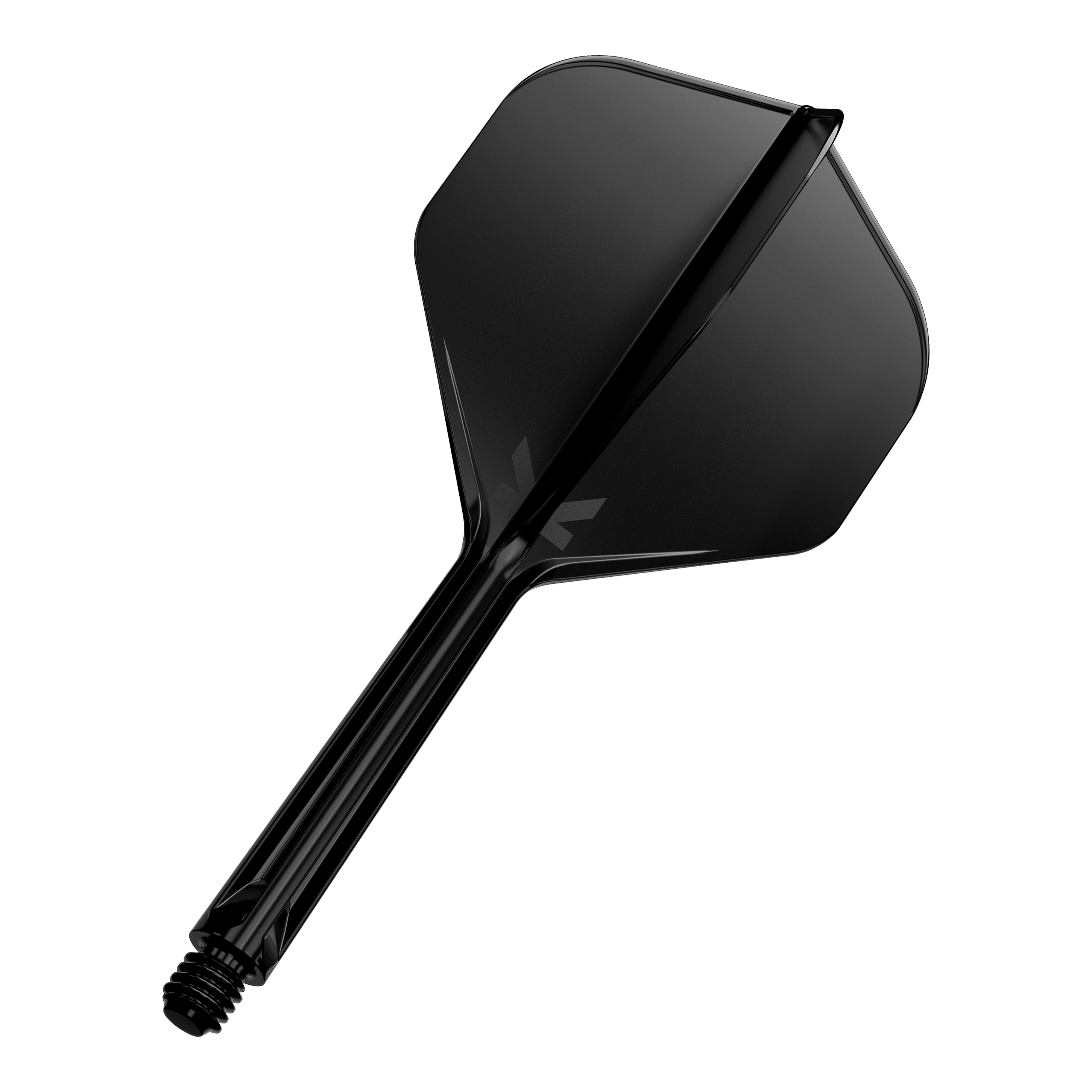 Target K-Flex No2 Standard Flight System - Nero Dies ist ein schwarzer Dartflight mit Schaft. Das Design ist schlicht und modern gehalten.