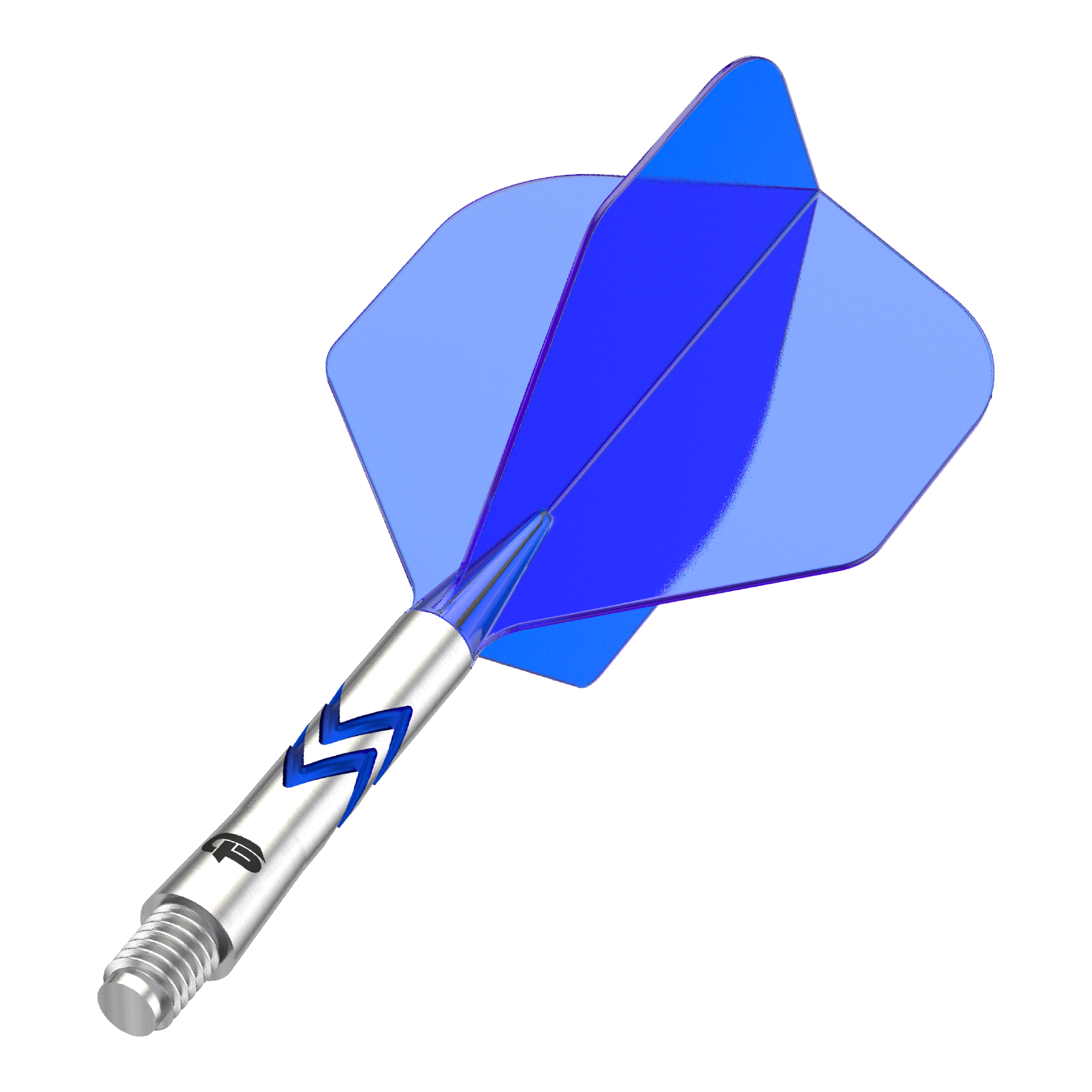 Dart-Flights abgebildet, vermutlich vom Typ Gerwyn Price No2 in mittlerer Größe. Die Flights sind in hellem Design dargestellt.