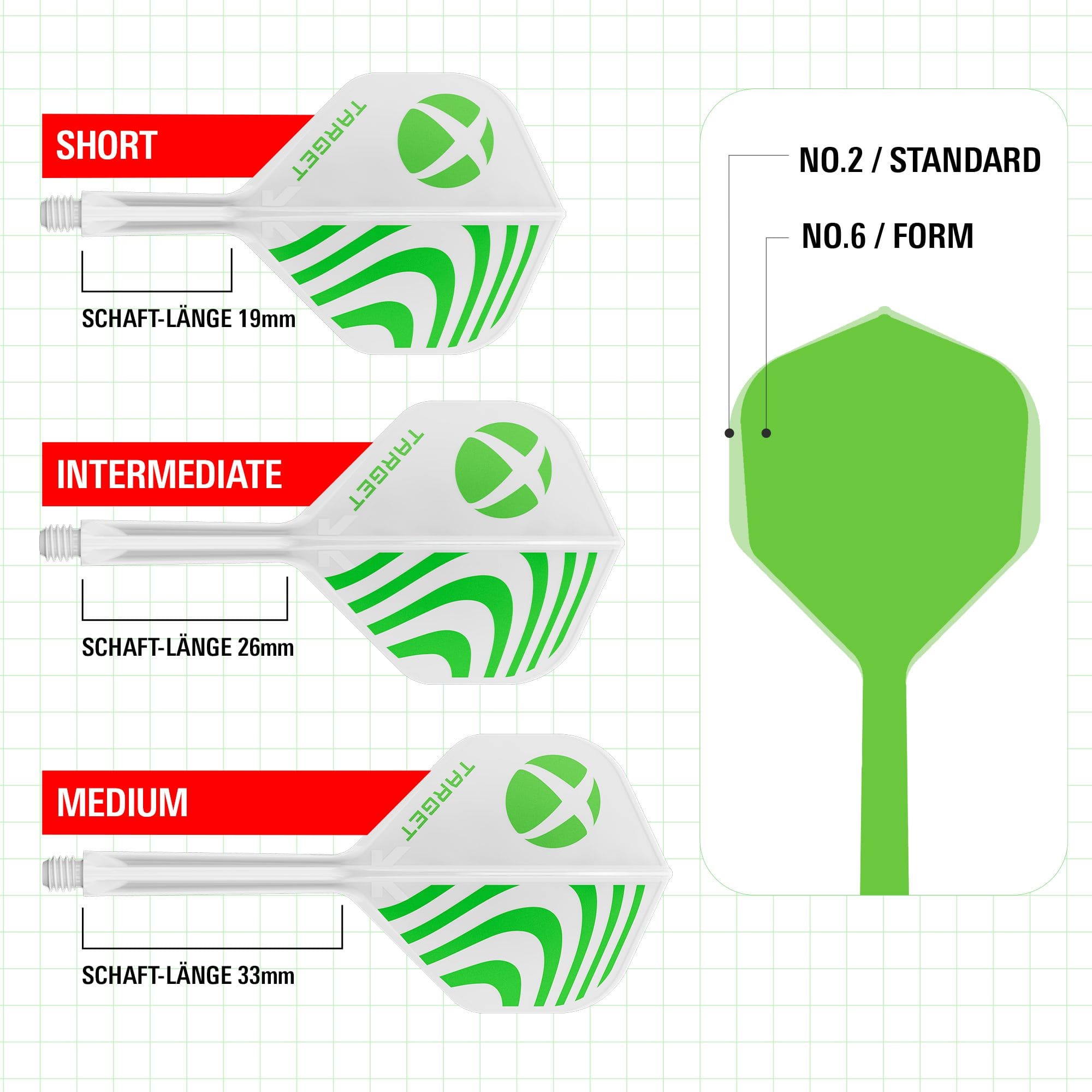 Alette Target Xbox K-Flex No6 - Bianche Abgebildet ist das Produkt Target Xbox K-Flex No6 Flights in Weiß. Es handelt sich um ein Dart-Zubehör.