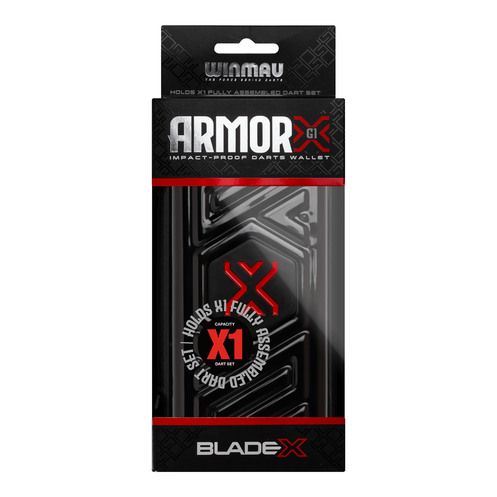 Portafoglio per freccette Winmau Blade X Armor G1 Ein Bild mit dem Dateinamen 8534_Winmau_Blade_X_Armor_G1_Dartwallet_3. Es zeigt vermutlich ein Produkt aus dem Bereich Darts oder Zubehör.