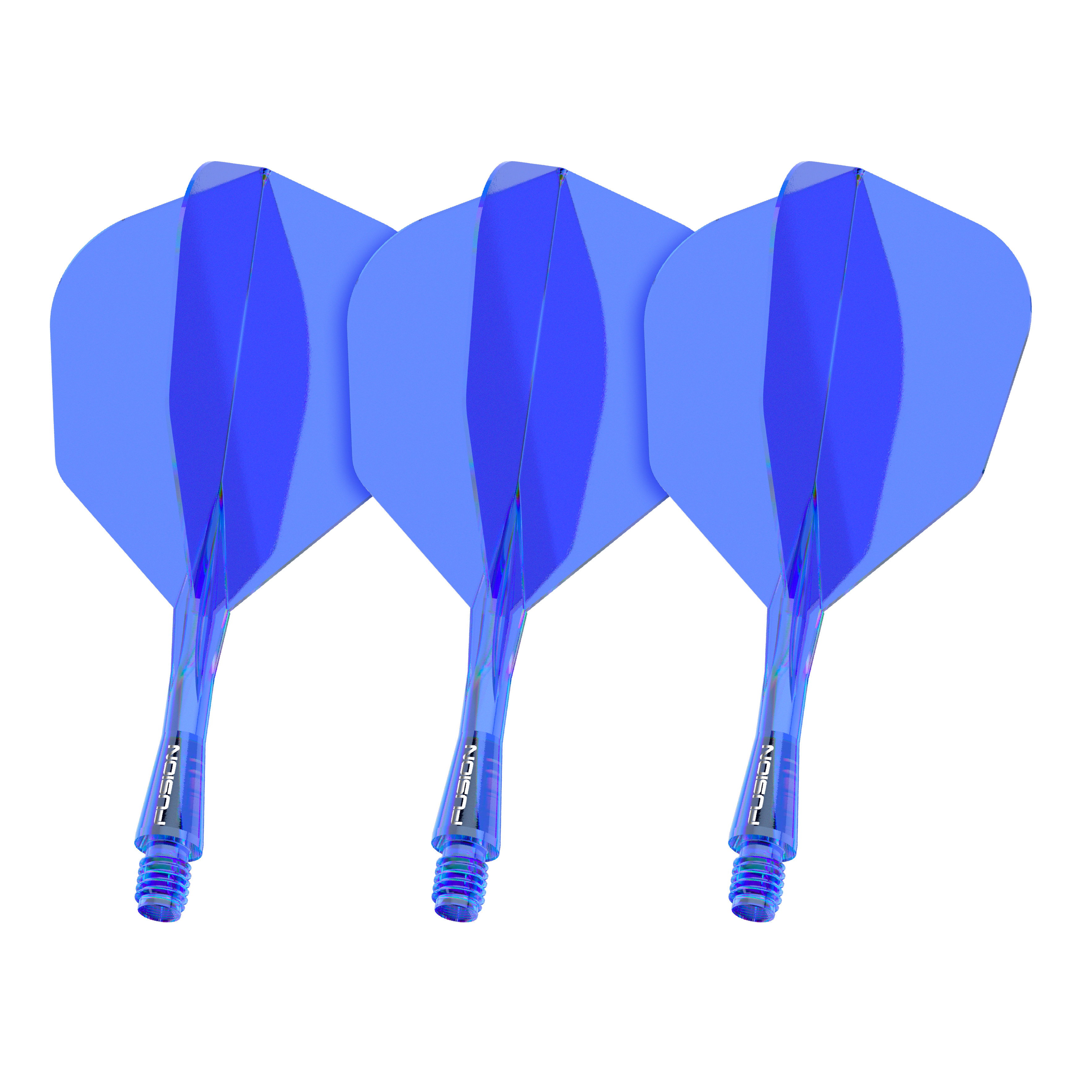 Sistema di alberi di volo a fusione Winmau n. 6 blu Gezeigt wird ein Artikel mit dem Dateinamen 8836_Winmau_Fusion_Flight_Shaft_System_No6_Blau_22mm_1Set. Das Bild stellt wahrscheinlich ein blaues Dartzubehör-Set dar.
