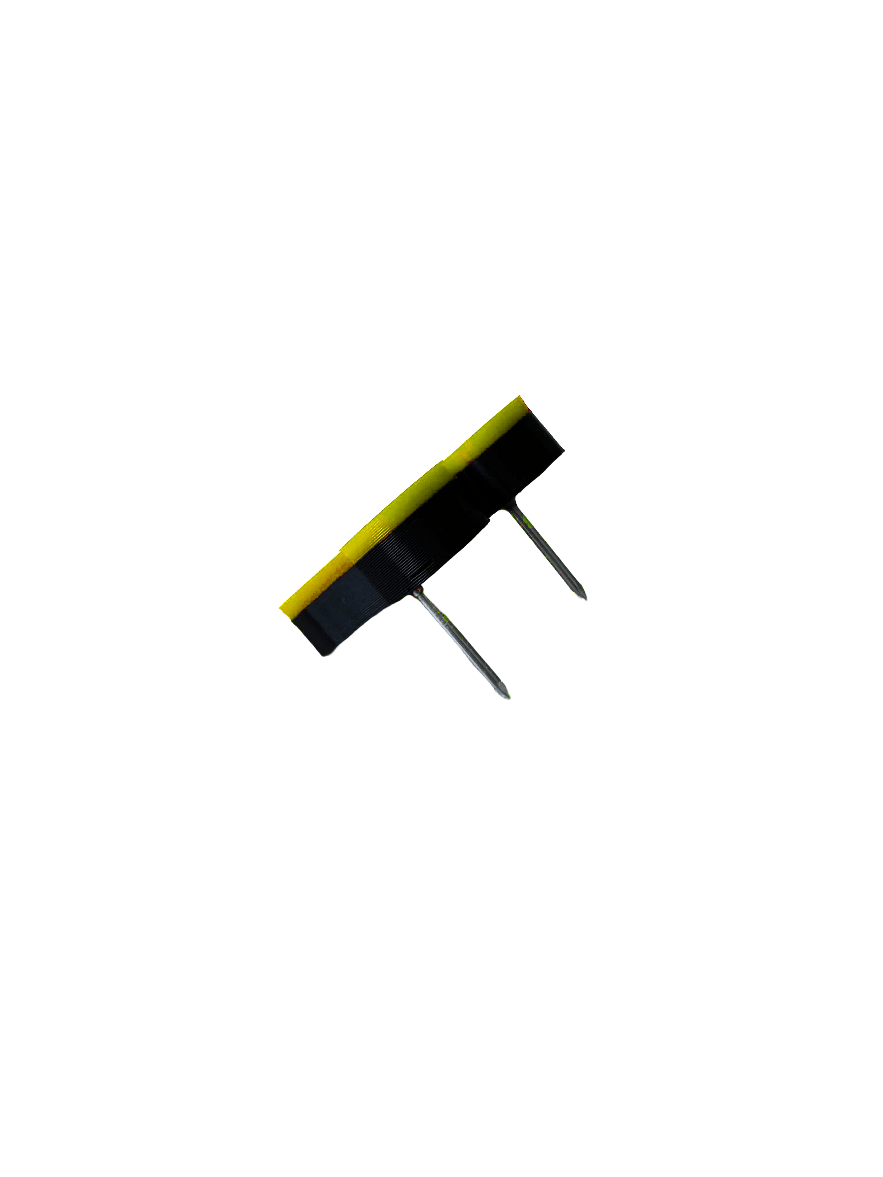 Anelli numerati per freccette McDart / Anello numerato classico Das Bild zeigt die Rückseite eines klassischen gelben Produkts. Die Rückseite ist schlicht und minimalistisch.