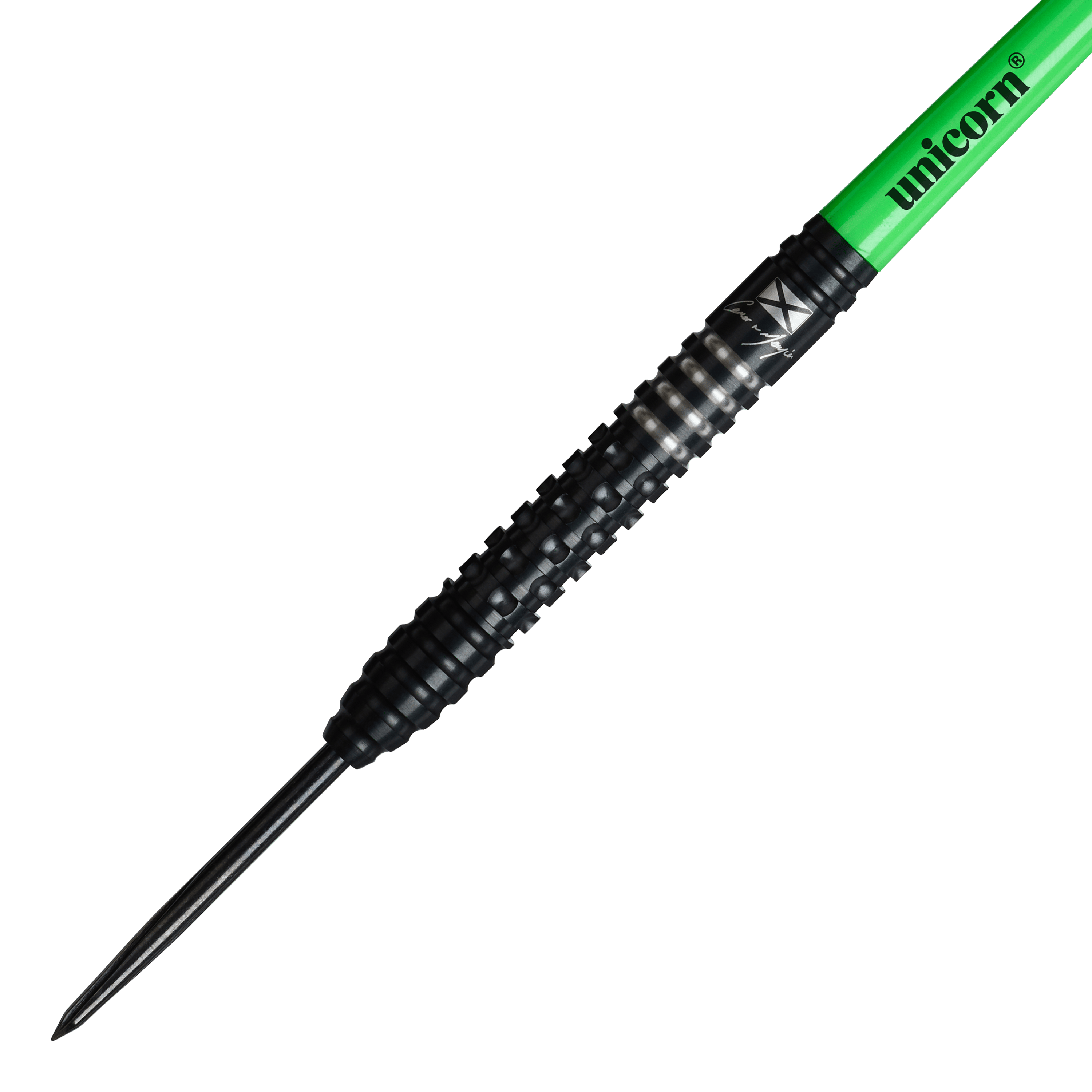 Freccette in acciaio Unicorn Wraith Cameron Menzies - 23 g Unicorn Wraith Cameron Menzies Steeldarts mit einem Gewicht von 23g sind dargestellt. Diese Darts sind besonders für präzises Werfen konzipiert.