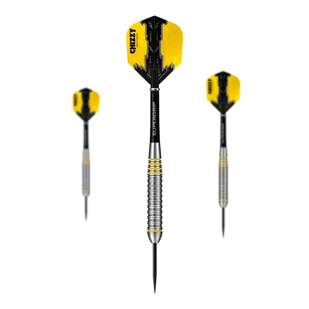 Freccette in acciaio e ottone Chizzy di Dave Chisnall di Harrow