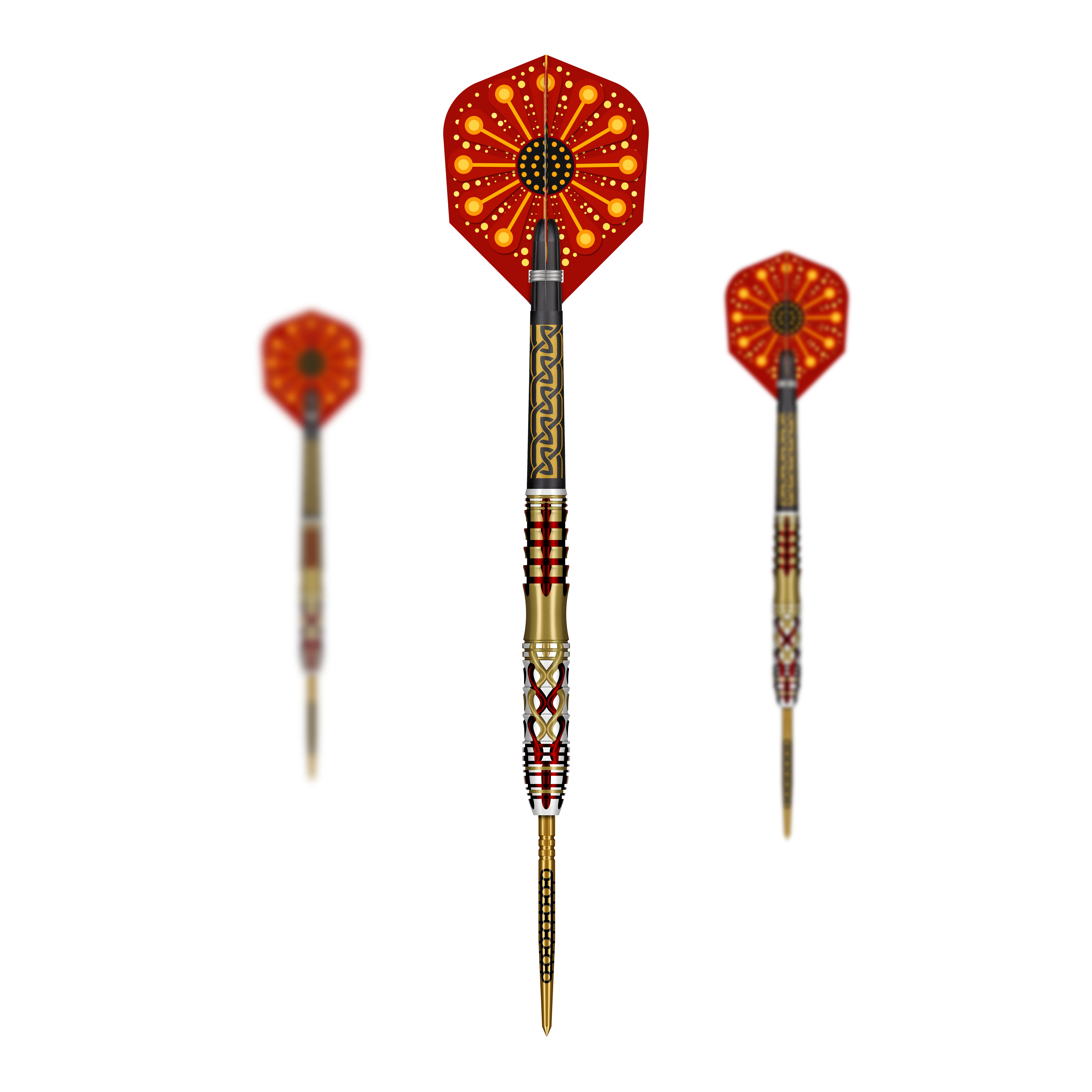 Freccette in acciaio Shot Goths Alaric Turbo Point - 23 g Gezeigt werden Shot Goths Alaric Turbo Point Steeldarts im 23g Set. Das Set bietet hochwertige Steeldarts für anspruchsvolle Dartspieler.