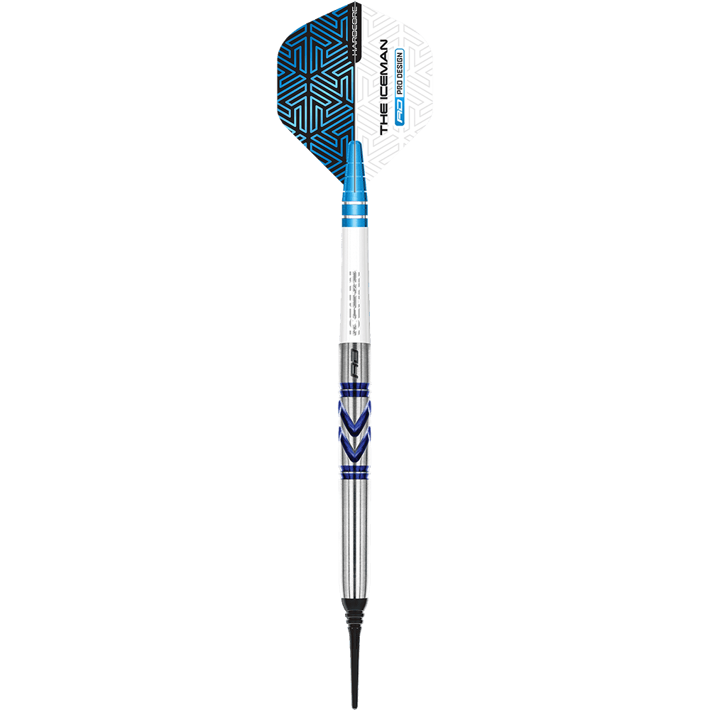 RD2542_Red_Dragon_Gerwyn_Price_Avalanche_Pro_Softdarts_1kf8AWnxIKTcpV Das Bild zeigt einen Red Dragon Gerwyn Price Avalanche Pro Softdart mit einem Gewicht von 20g. Der Dart hat blaue und silberne Akzente sowie eine auffällige Flight mit Muster.