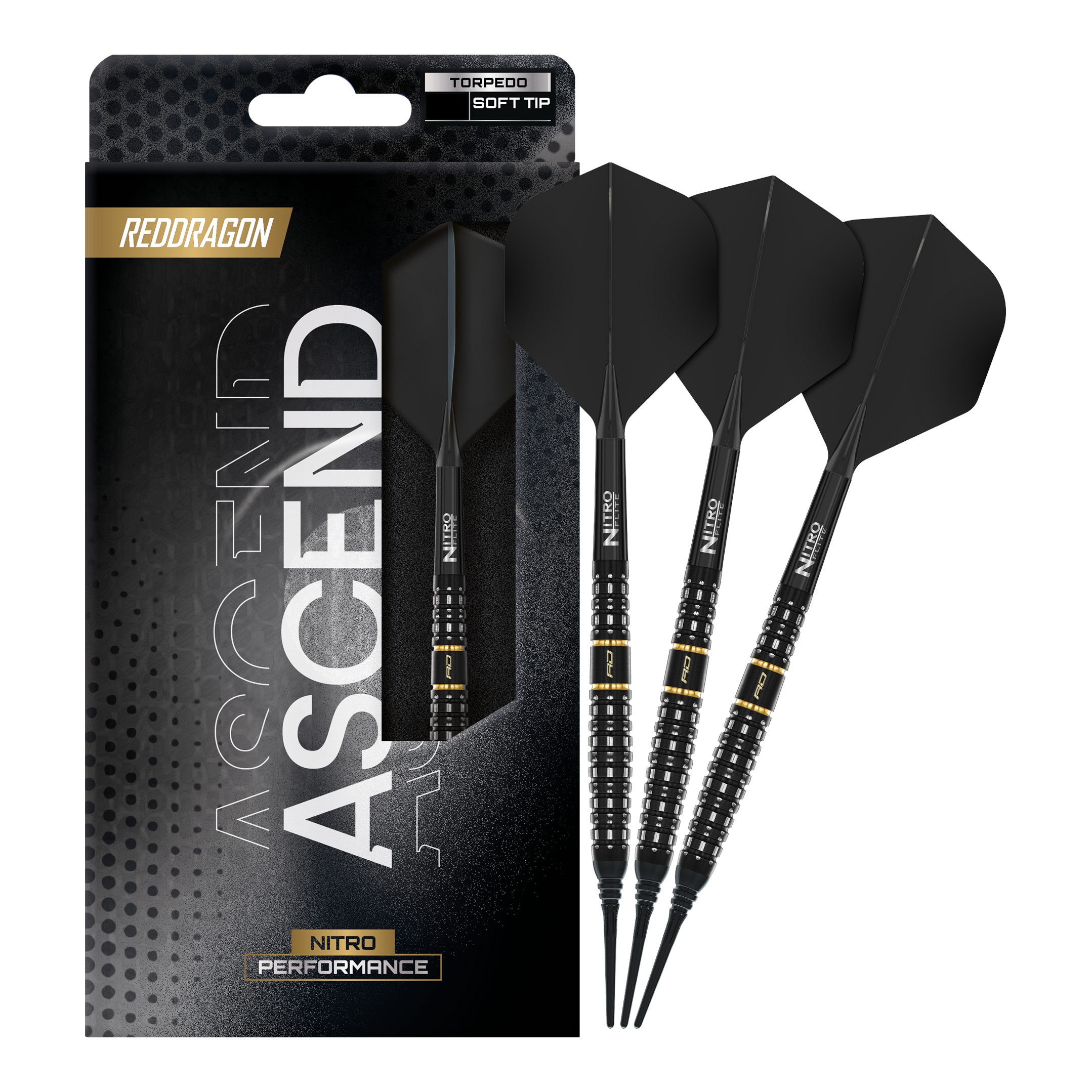 Freccette morbide Red Dragon Ascend Torpedo - 22 g Gezeigt werden Red Dragon Ascend Torpedo Softdarts mit 22g. Die Softdarts bieten eine gute Balance und Griffigkeit.