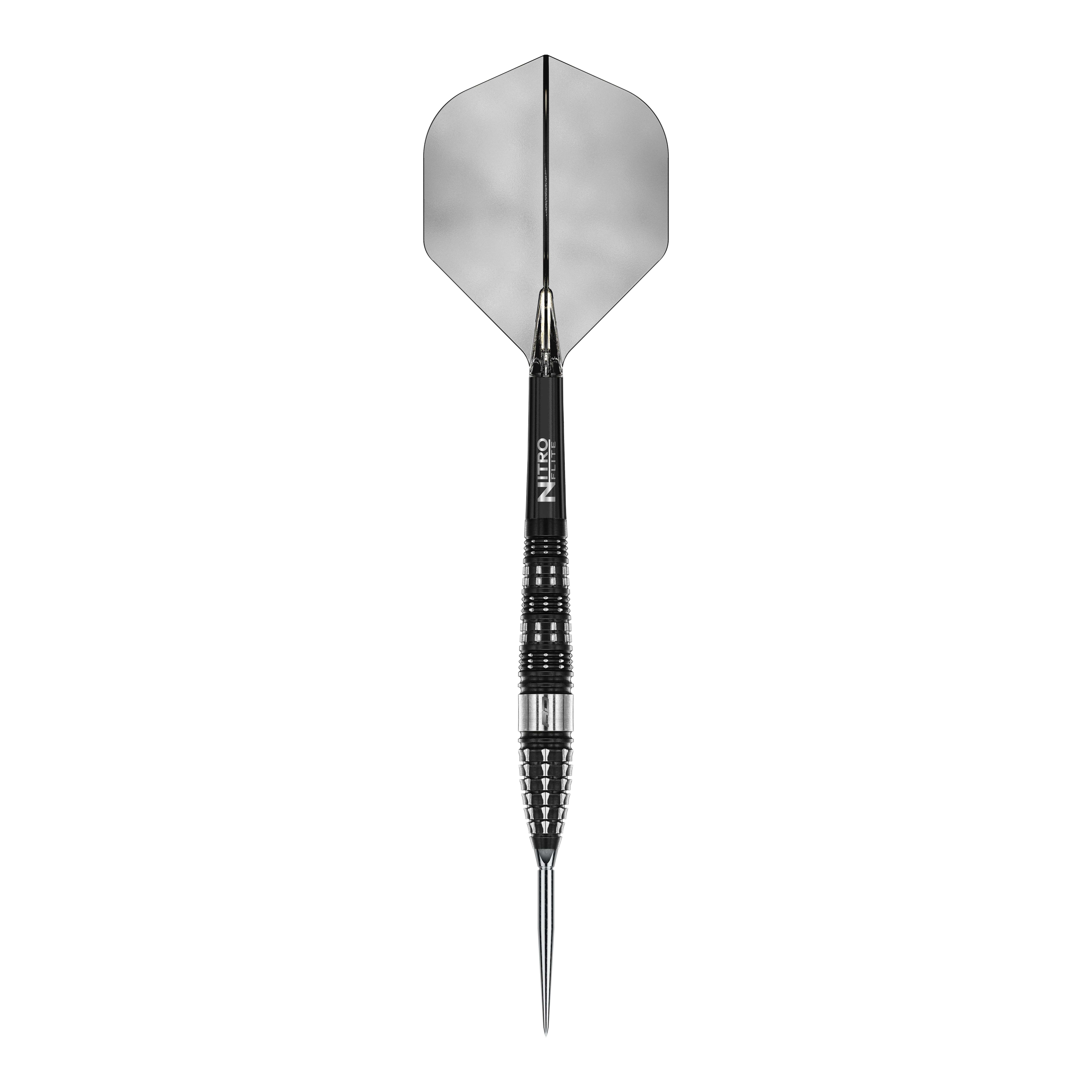 Dardi in acciaio a siluro Red Dragon Recon Zu sehen sind Red Dragon Recon Torpedo Steeldarts - 23g. Die Darts sind nebeneinander angeordnet.