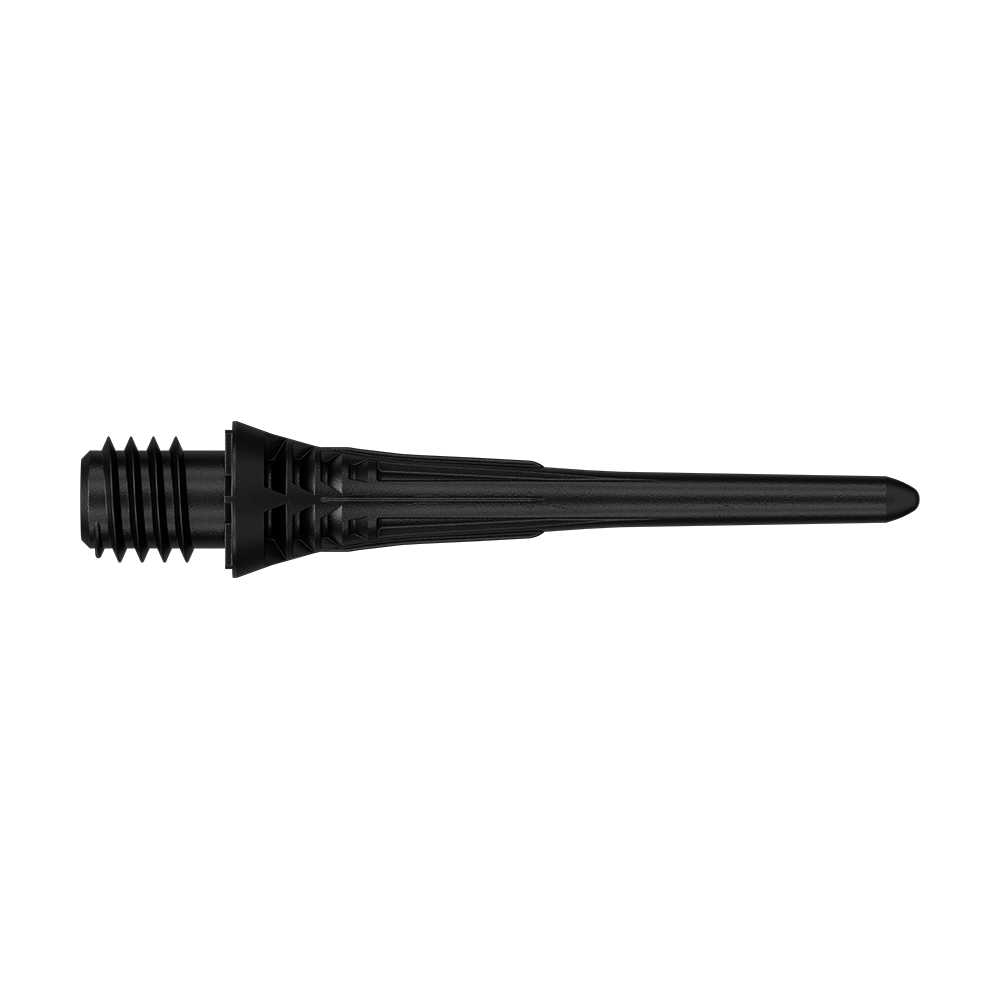 Confezione da 30 punte per freccette Target Cryo Soft - Nero Dieses Bild zeigt die Target Cryo Softdartspitzen im 30er Pack in Schwarz. Die Dartspitzen sind als Ersatzspitzen für elektronische Dartscheiben geeignet.